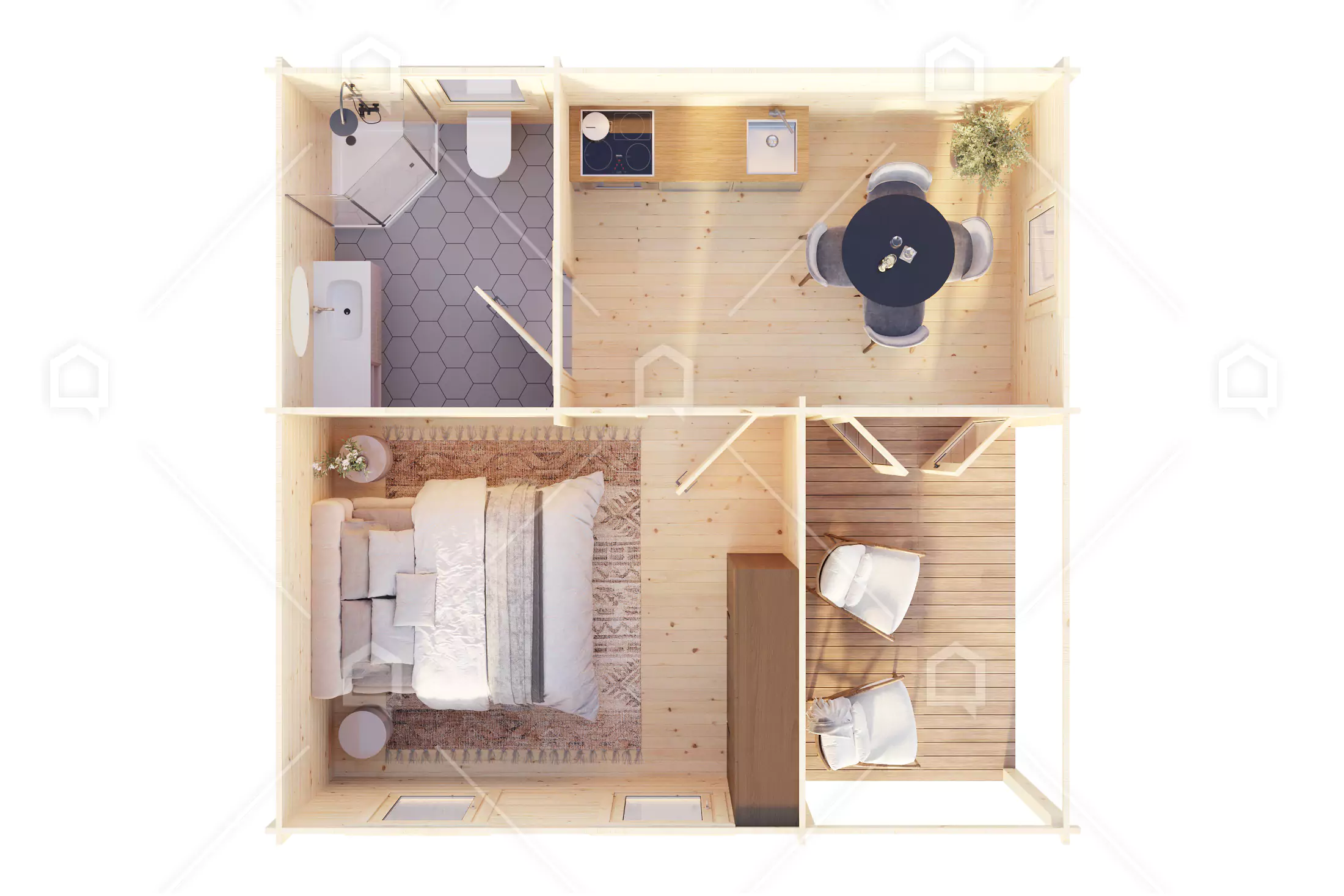 Casa compacta de madera Rond XL de Maestro Casas · imagen 6