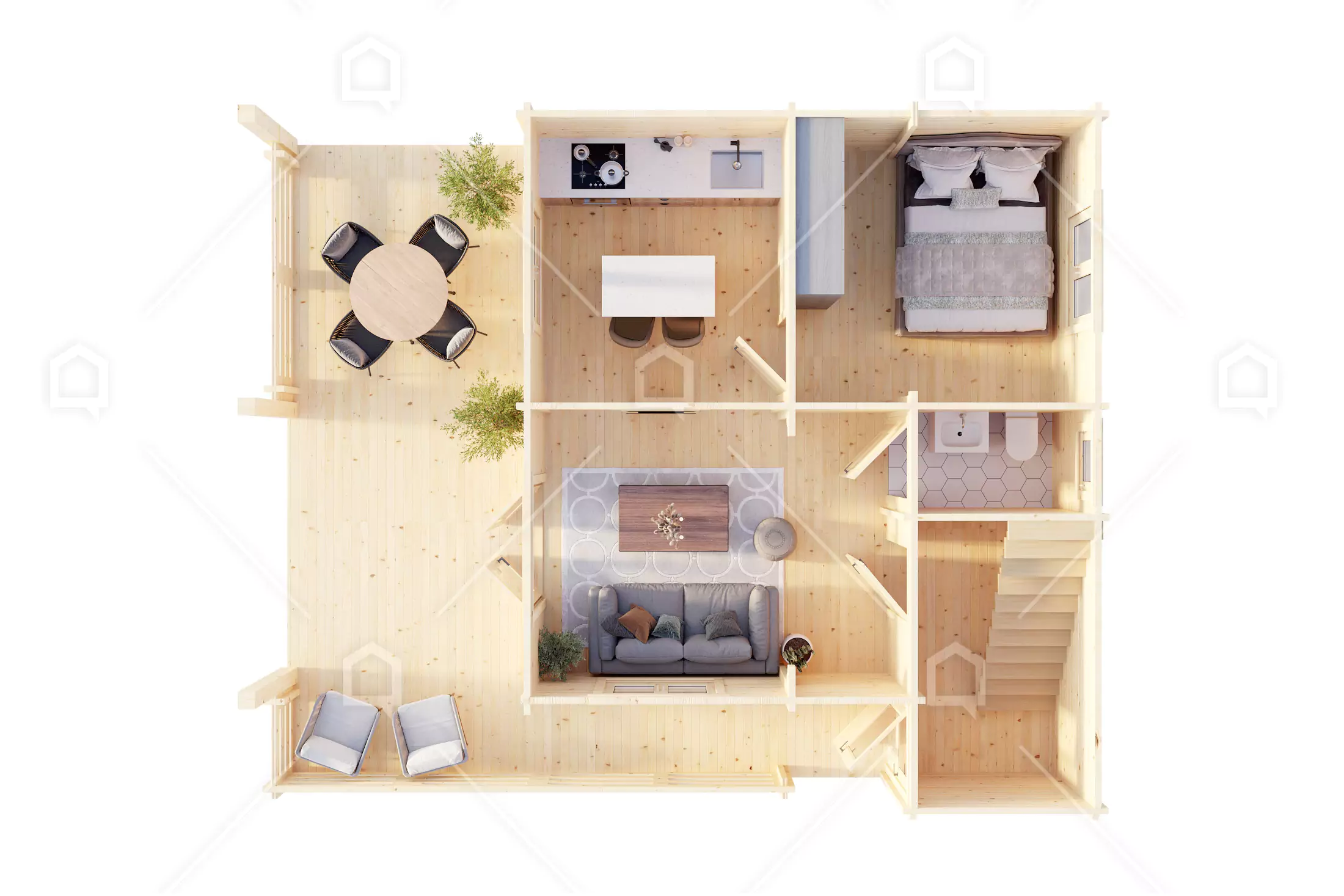 Casa prefabricada de madera Nasser de Maestro Casas · imagen 6