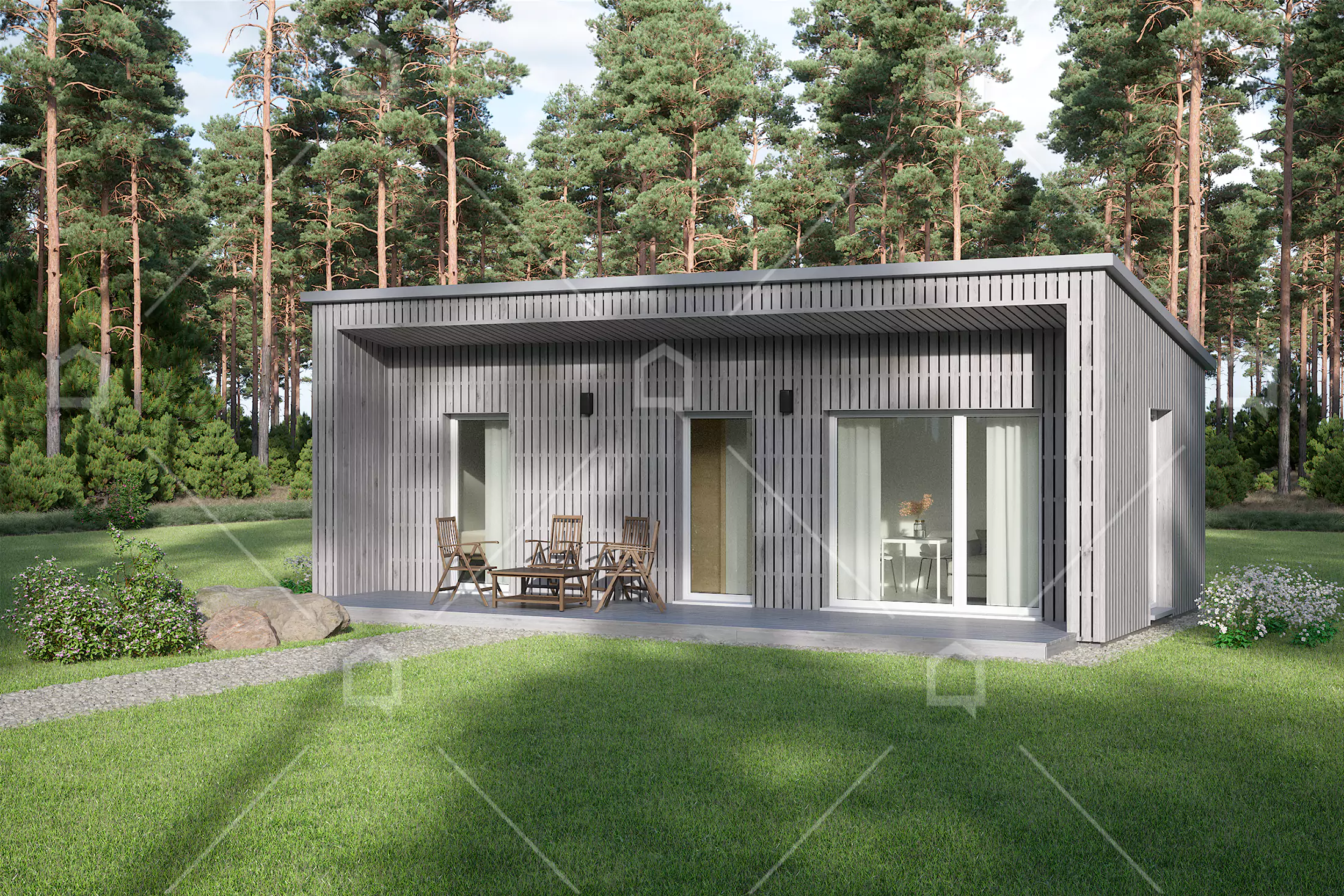 Casa modular de madera Bongo de 1 dormitorio de Maestro Casas · imagen 3
