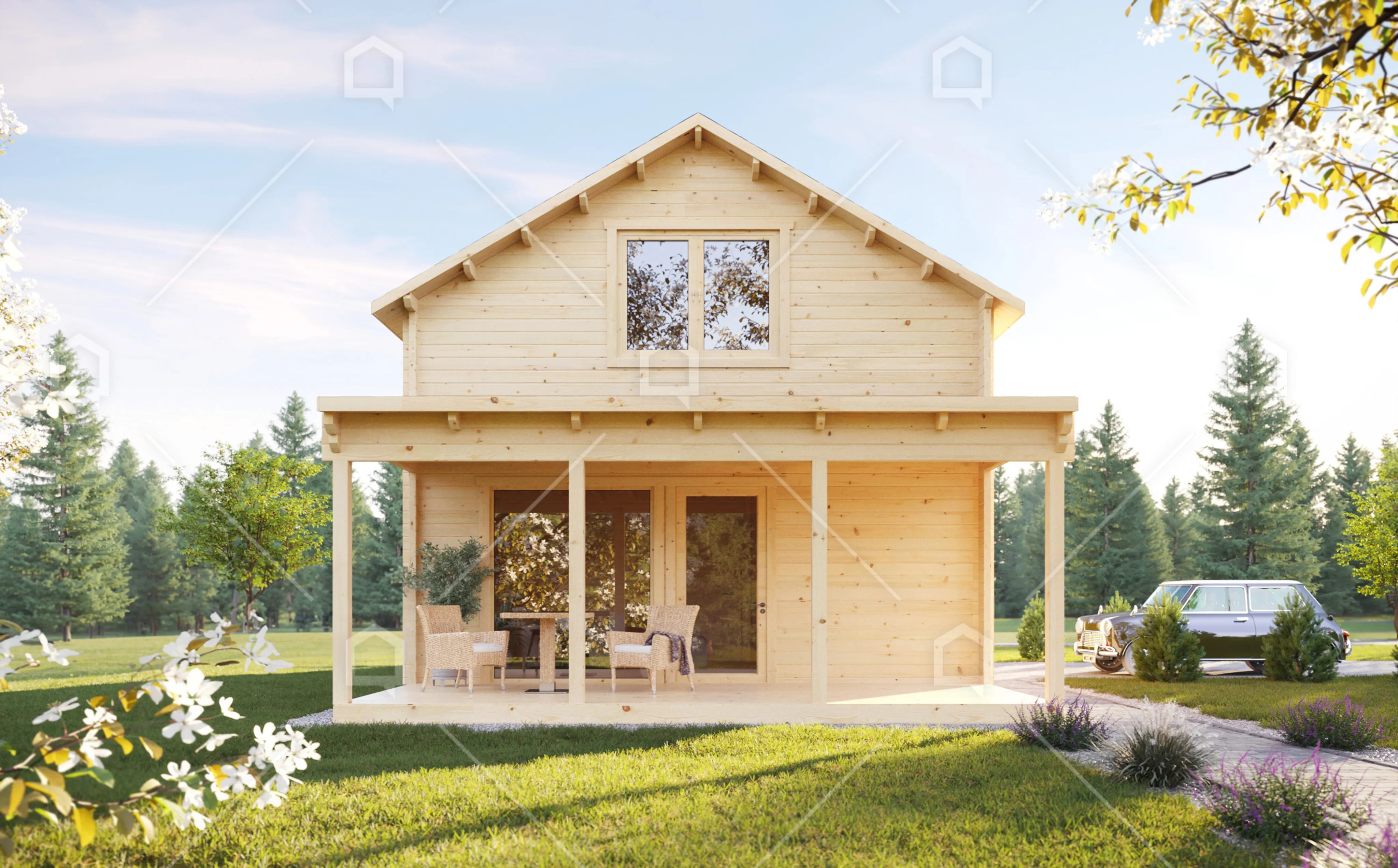 Casa prefabricada de madera Victoria de dos plantas de Maestro Casas · imagen 2