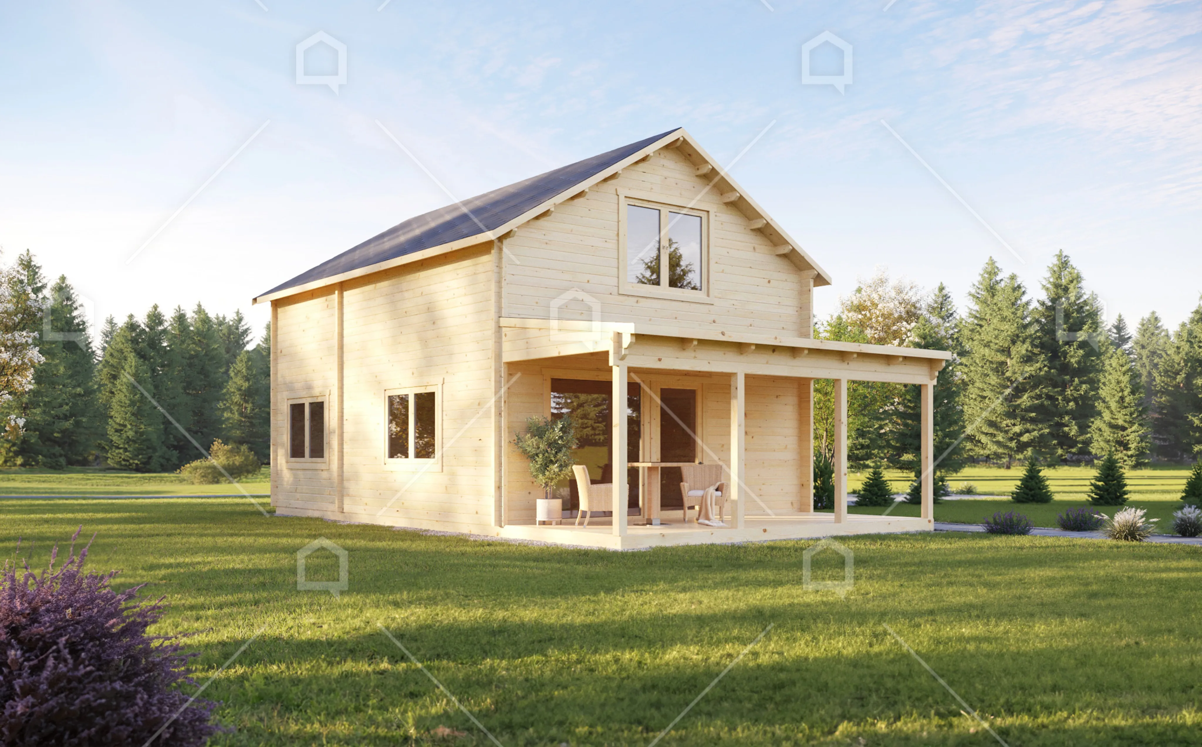 Casa prefabricada de madera Victoria de dos plantas de Maestro Casas · imagen 3
