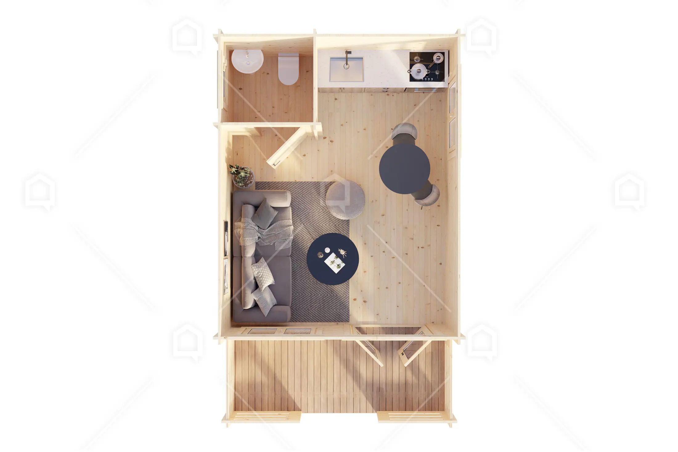 Casa prefabricada Cabaña de madera Huron de Maestro Casas · imagen 6