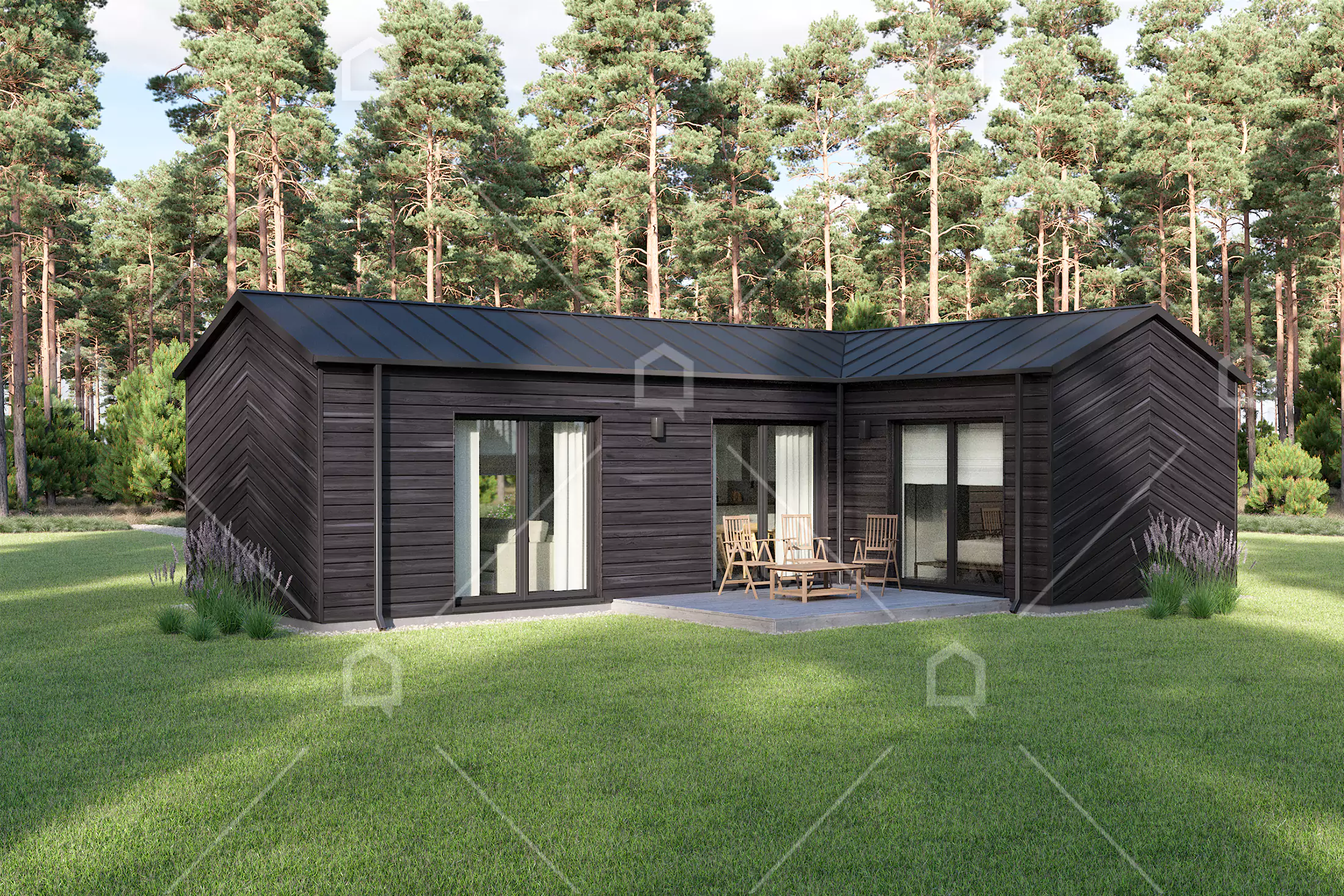 Casa prefabricada de madera en L Magnum de Maestro Casas · imagen 2