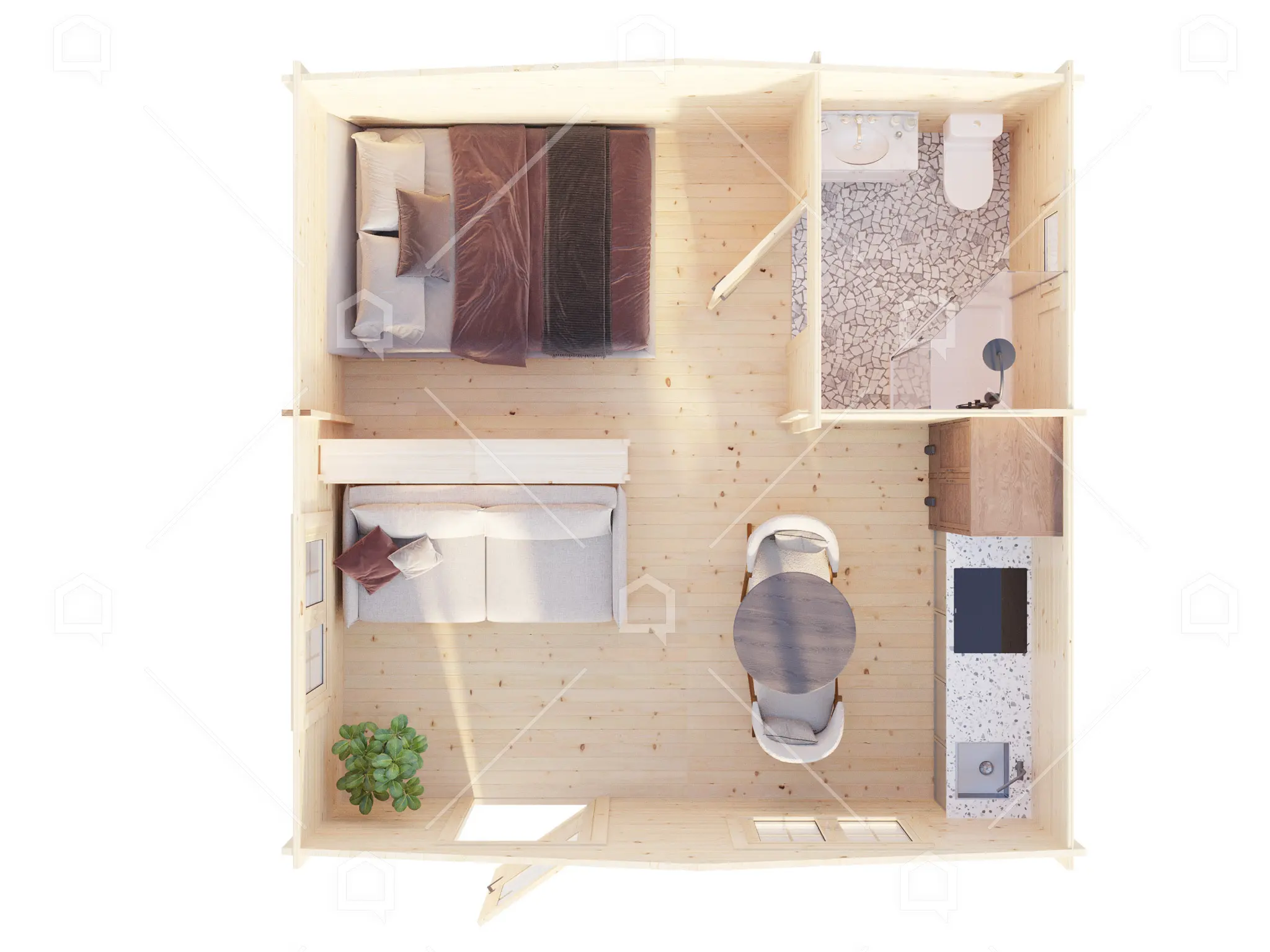 Casa de jardín de madera Wilton 5×5 de Maestro Casas · imagen 4