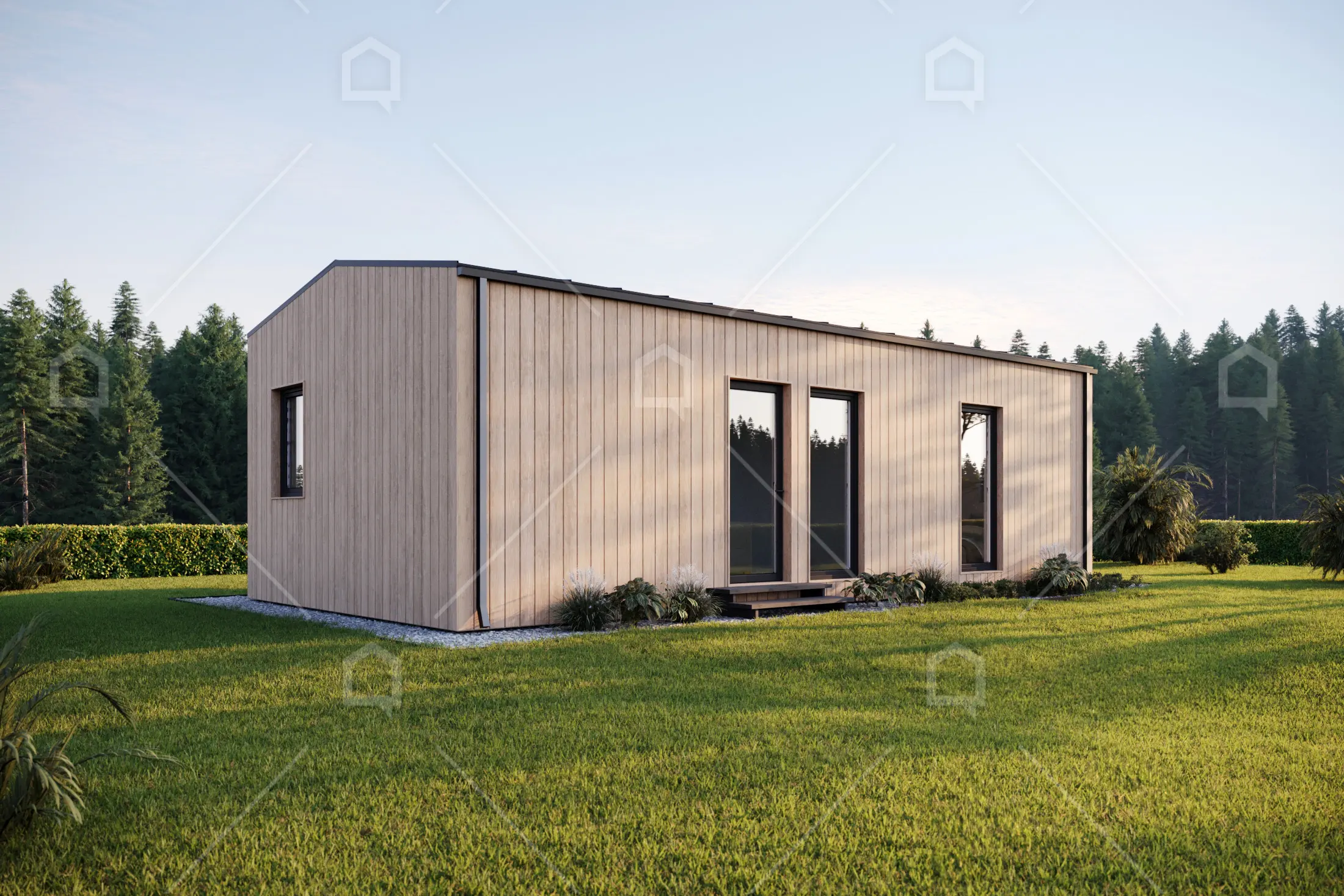 Casa prefabricada modular Kamira a dos aguas de Maestro Casas · imagen 2