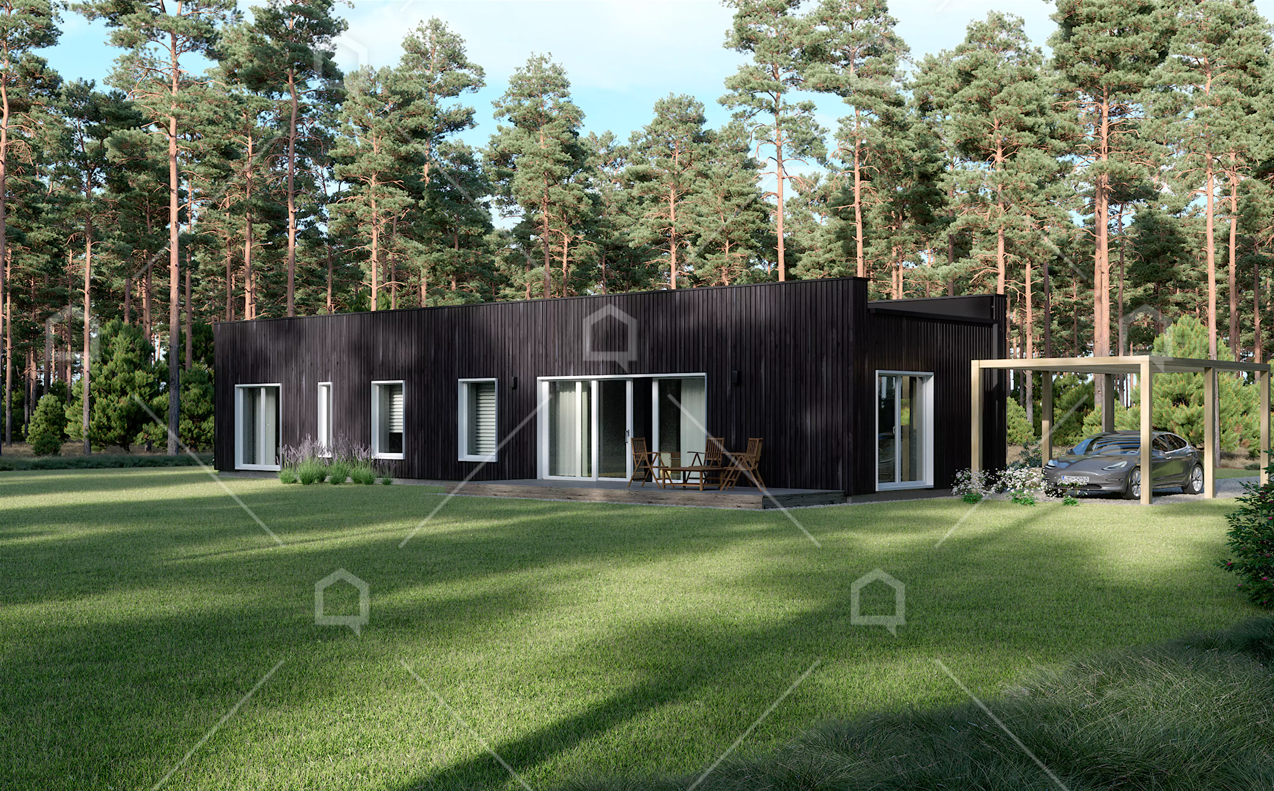 Casa modular de madera Ijo de 3 dormitorios de Maestro Casas · imagen 3