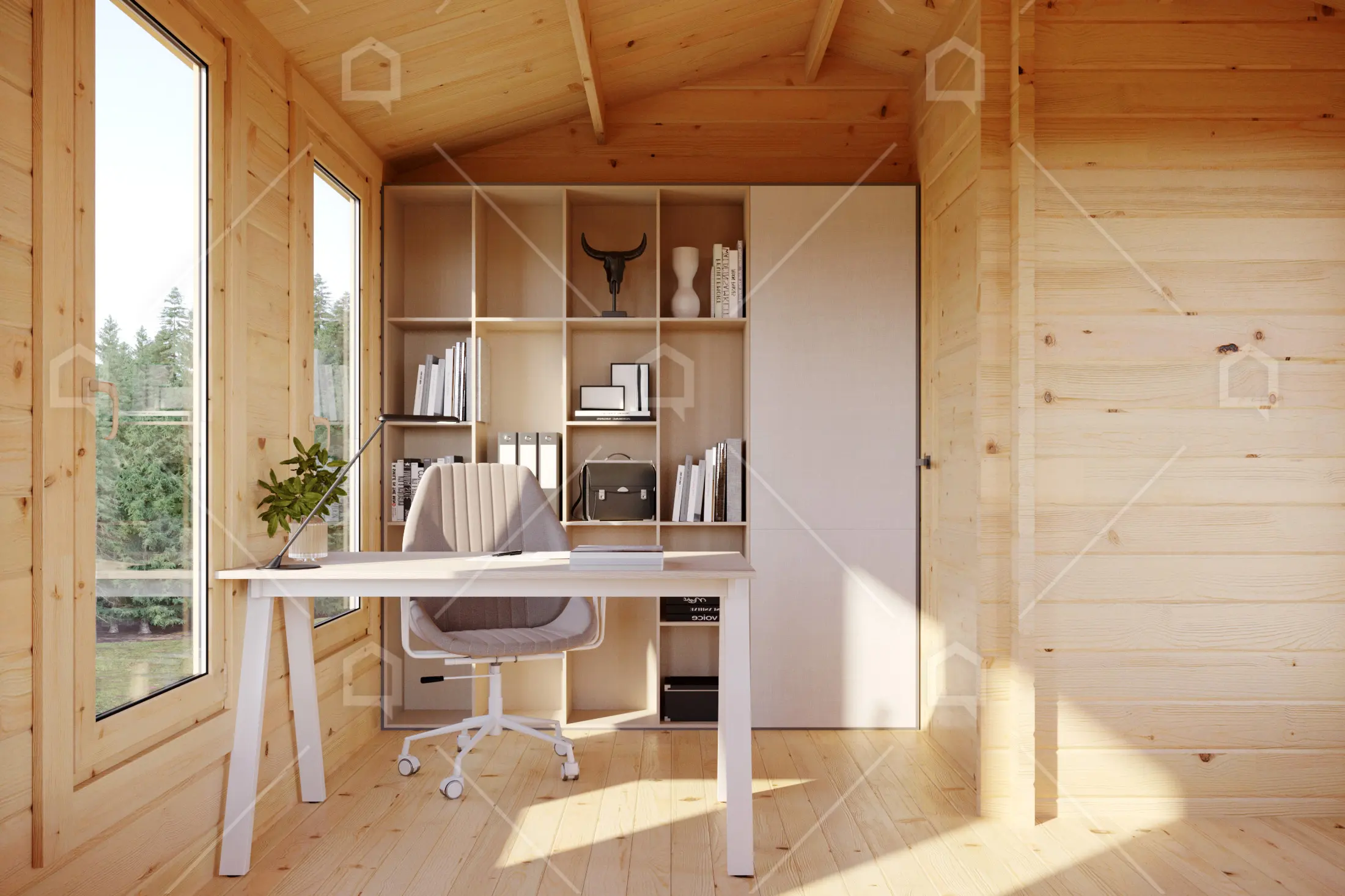 Casa prefabricada Caseta de jardín de madera con porche Besson de Maestro Casas · imagen 5