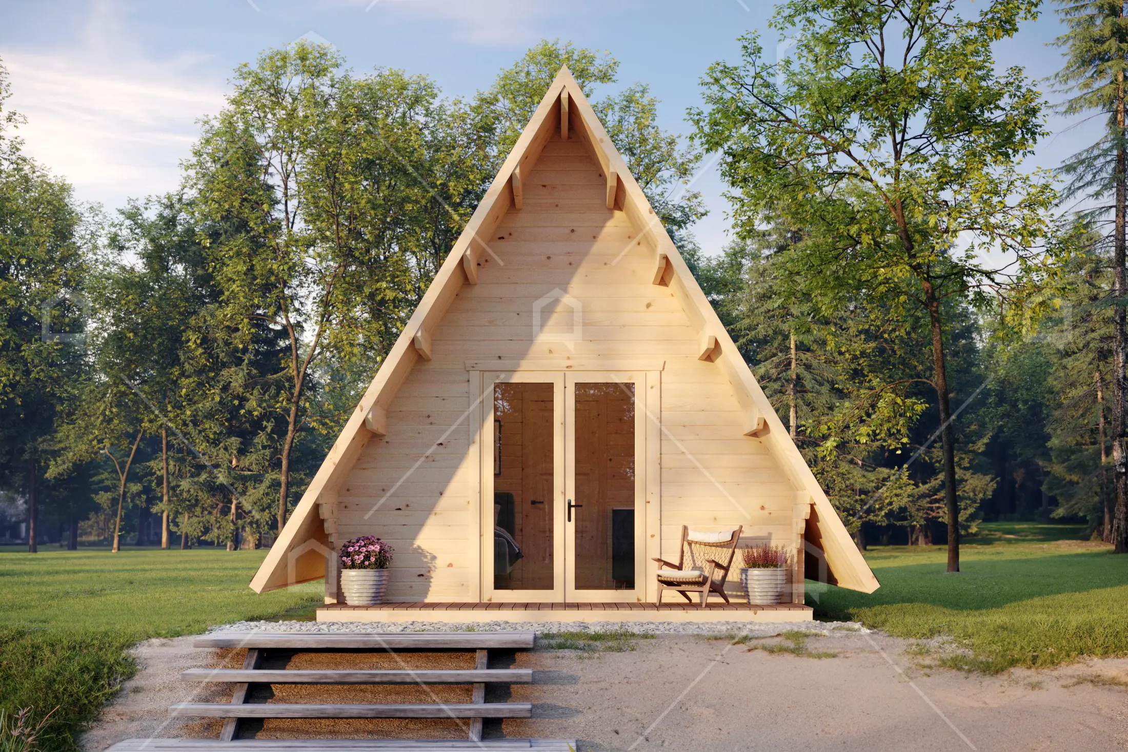 Casa prefabricada Cabaña en A de madera Mini Giza de Maestro Casas · imagen 2