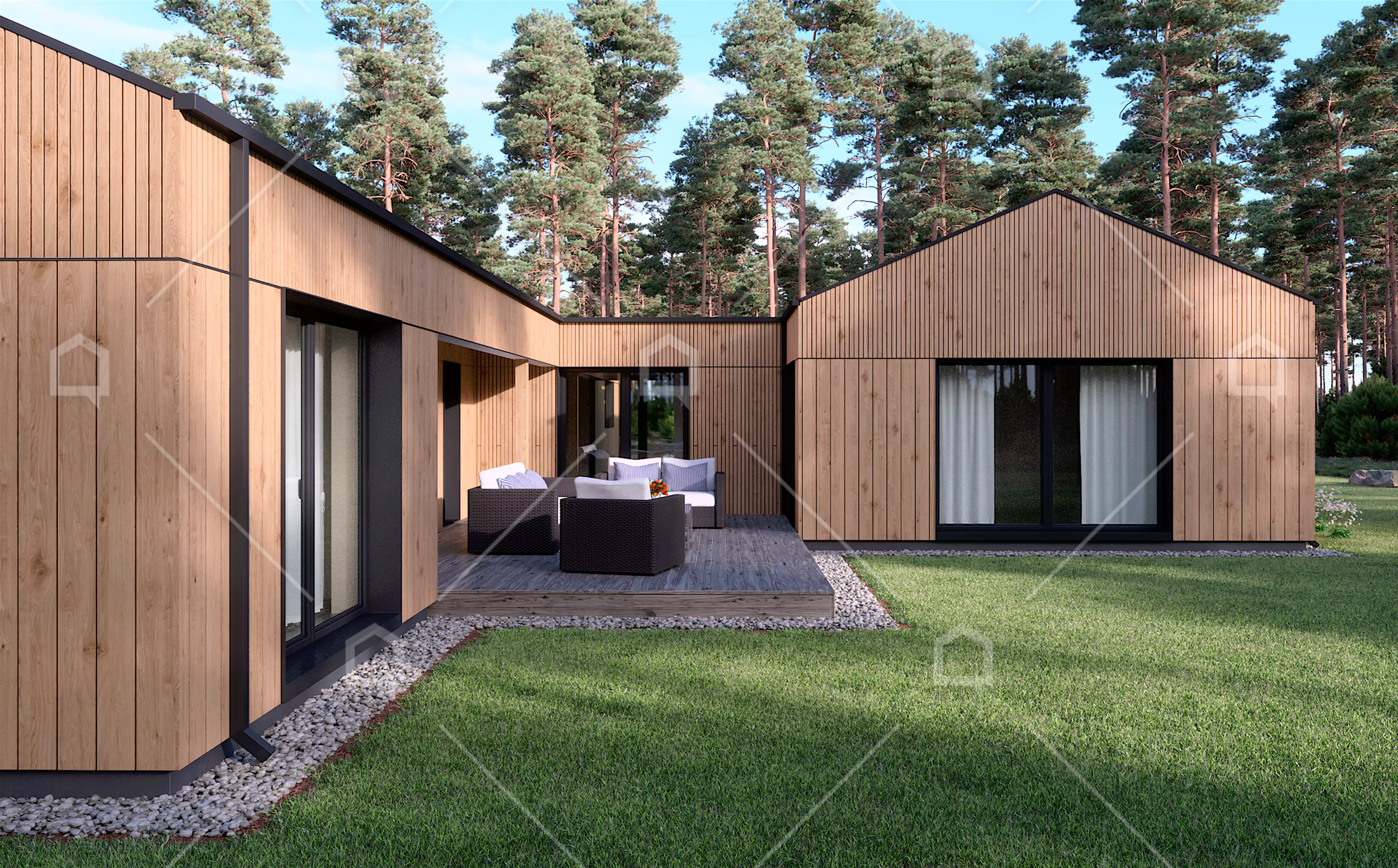 Casa prefabricada de madera Dione con garaje de Maestro Casas · imagen 6