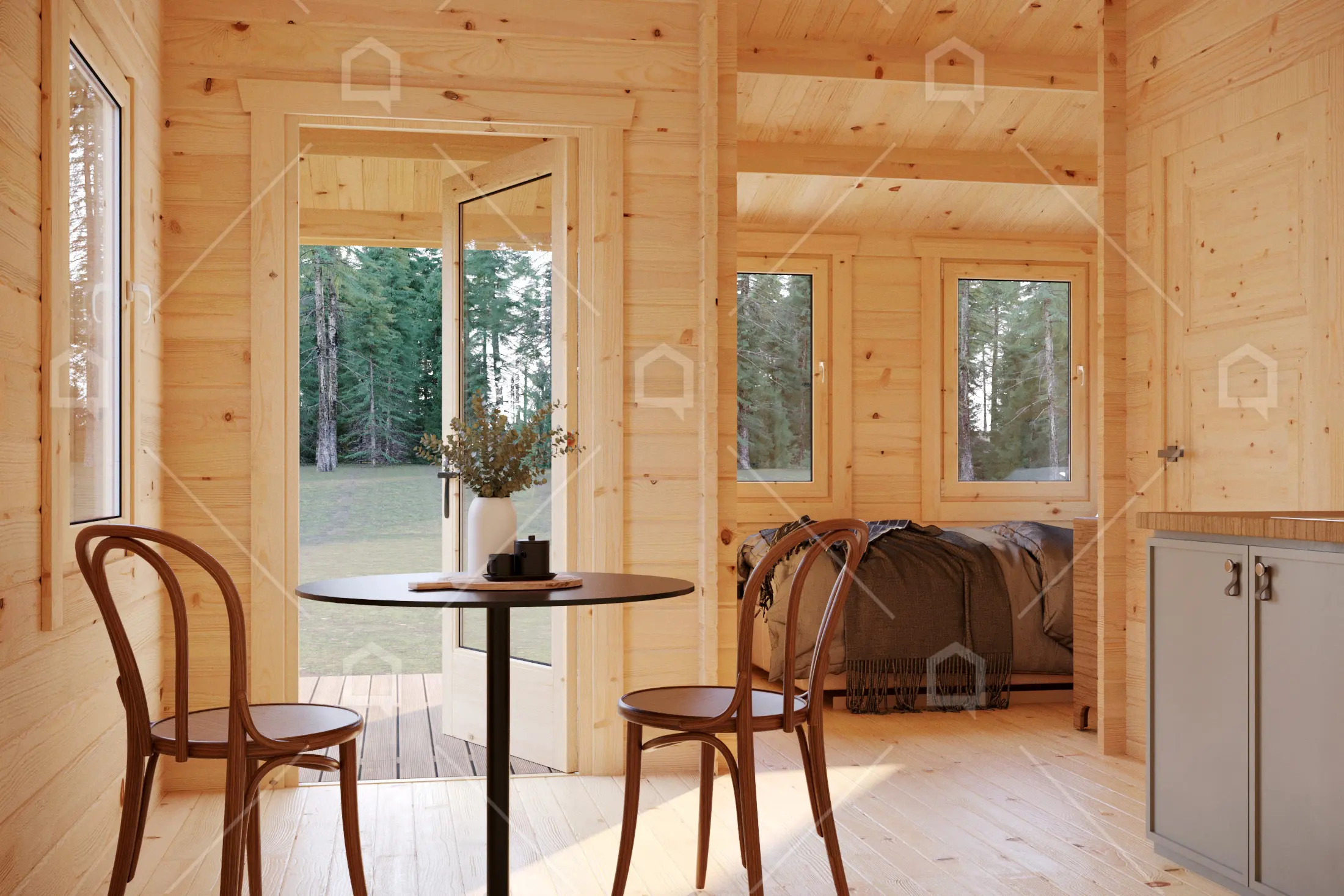 Casa prefabricada Cabaña de madera Rond de Maestro Casas · imagen 6