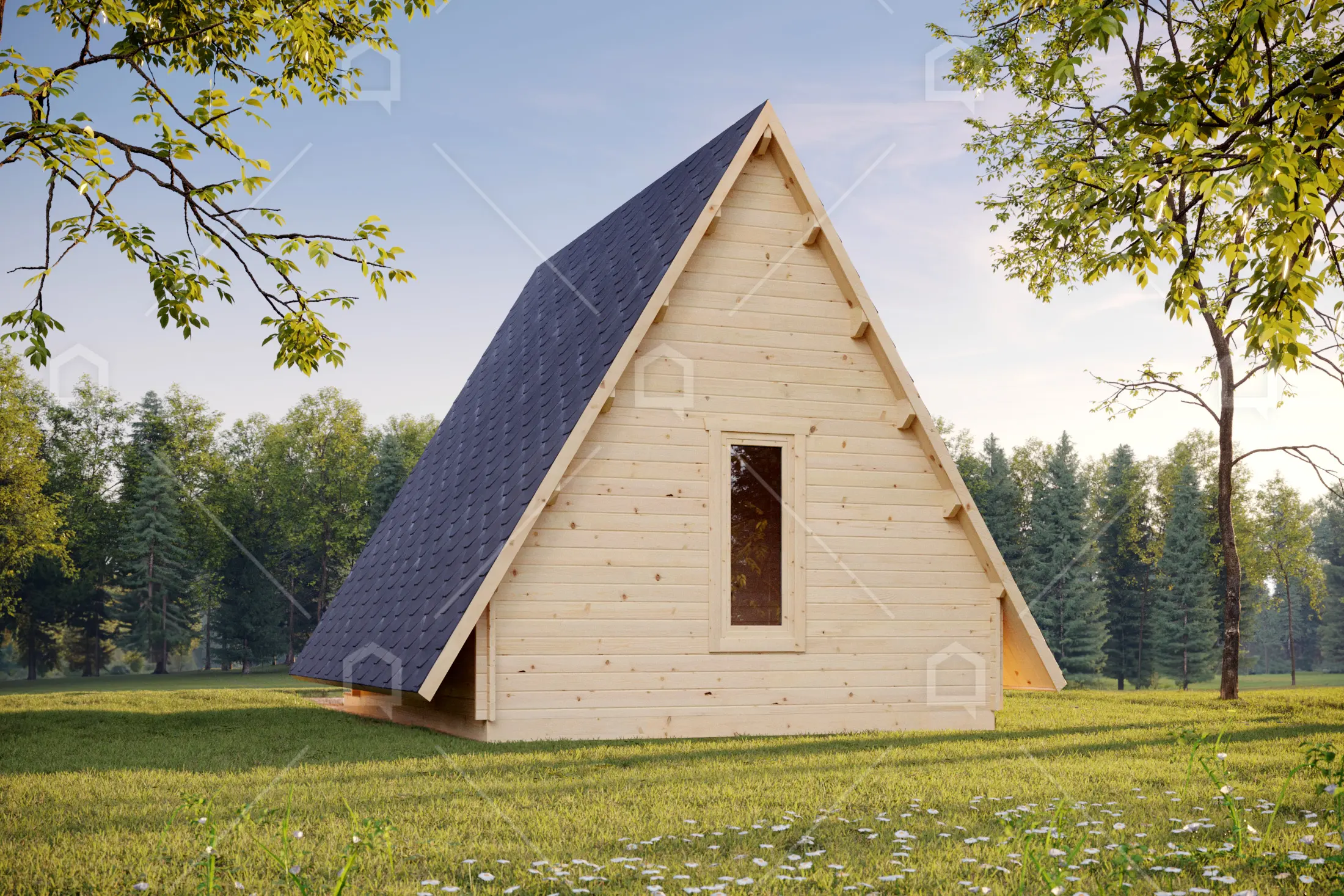 Casa prefabricada Cabaña en A de madera Mini Giza de Maestro Casas · imagen 4