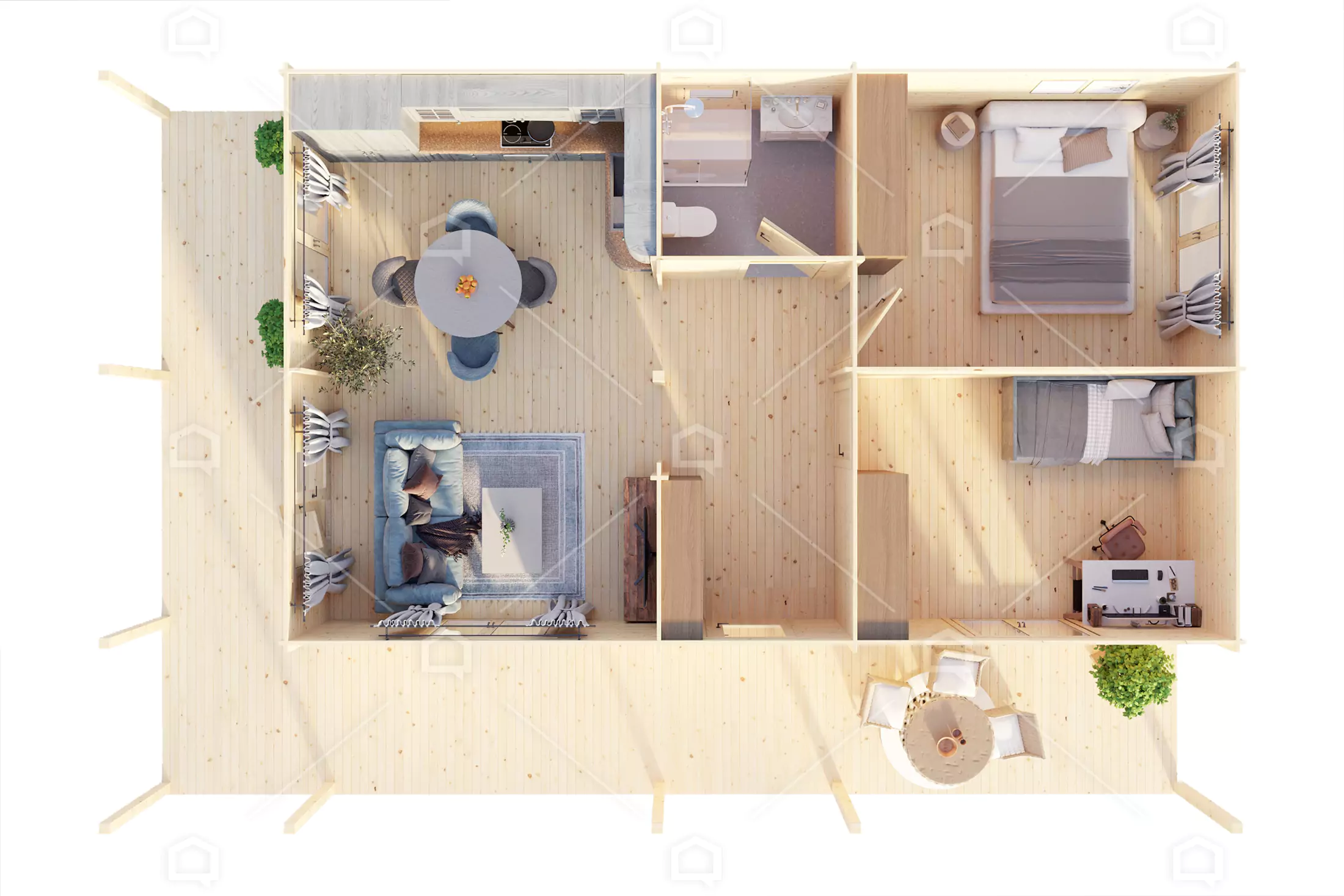 Casa prefabricada Cabaña prefabricada de madera Bremen de Maestro Casas · imagen 6