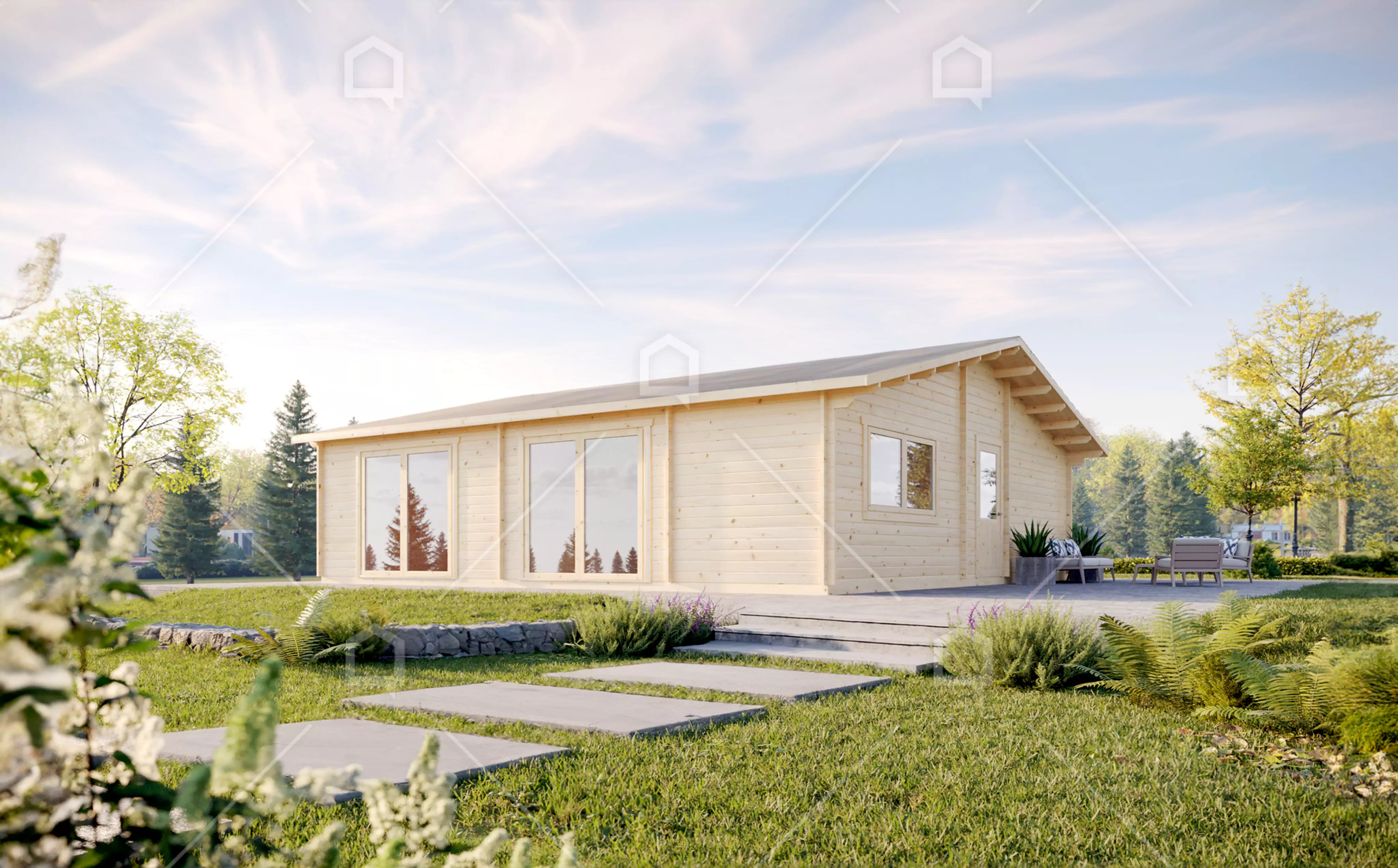 Casa prefabricada de madera Milk de 3 dormitorios de Maestro Casas · imagen 2
