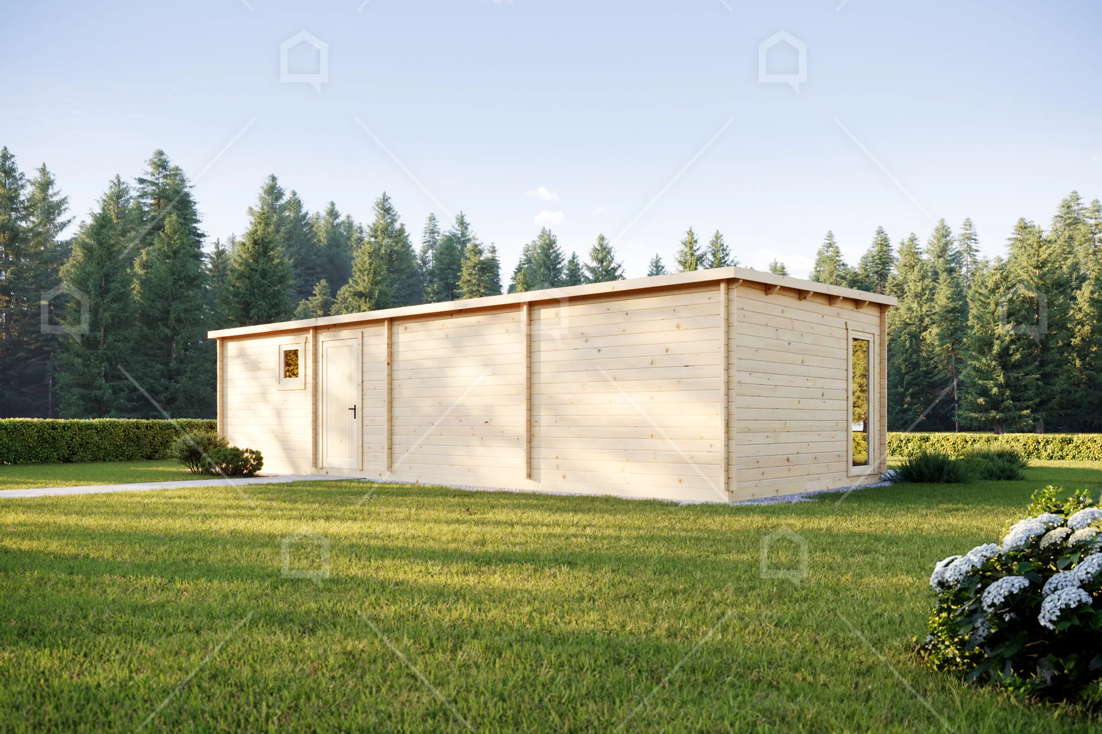 Casa prefabricada de madera Wuhan con cubierta a un agua de Maestro Casas · imagen 5