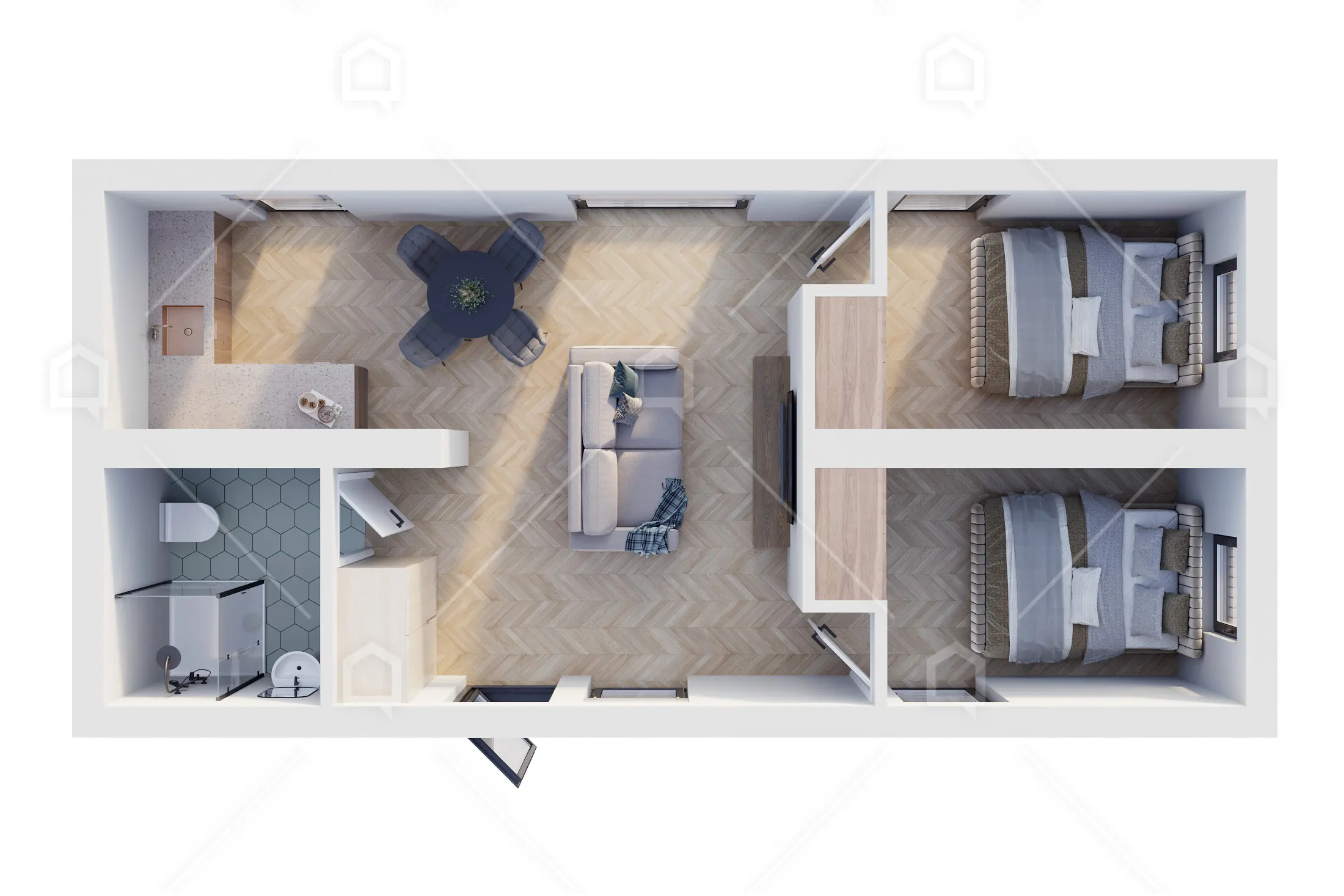 Casa prefabricada modular Kamira a dos aguas de Maestro Casas · imagen 6