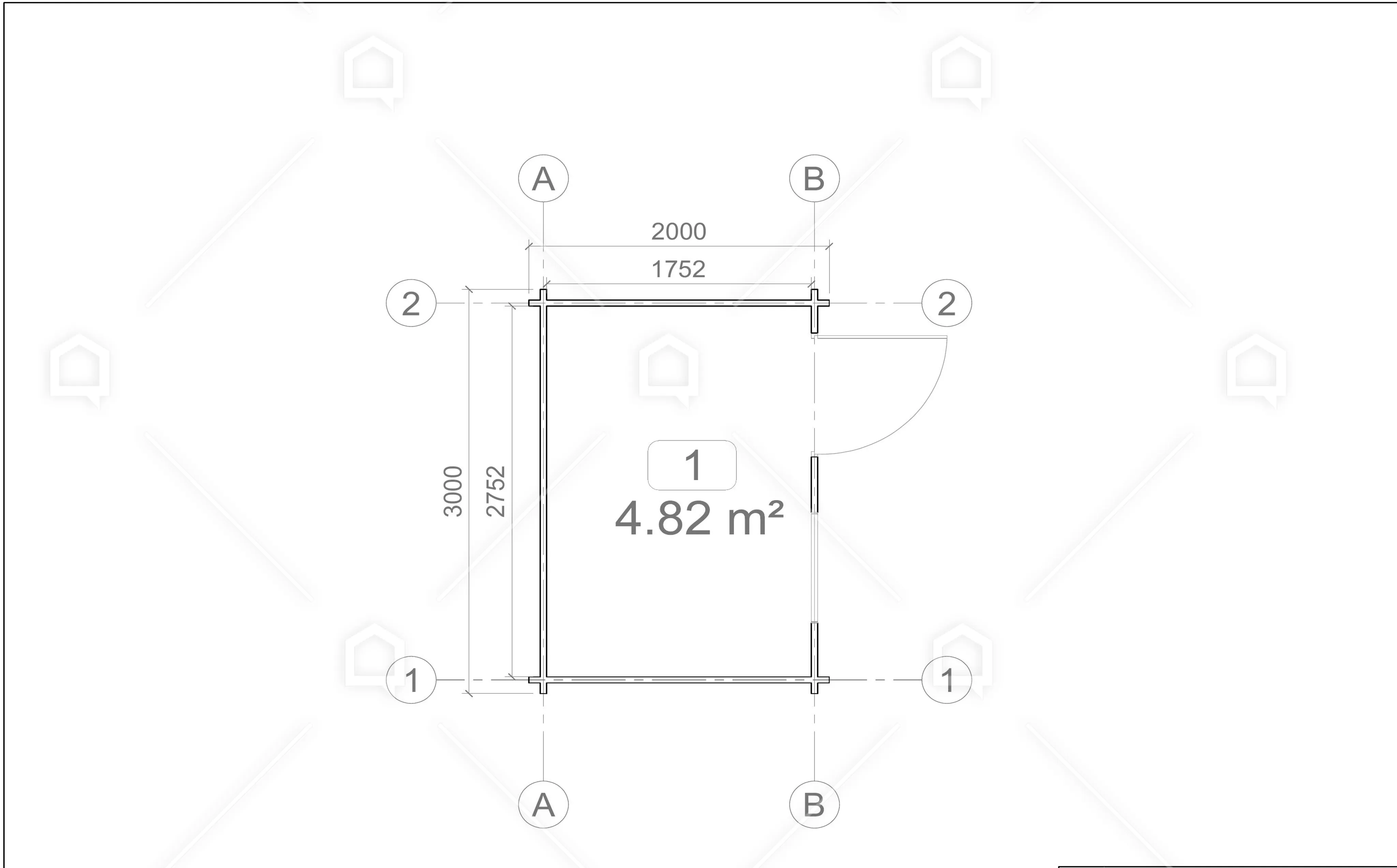 Casa prefabricada Caseta de jardín de madera Aral de 4,9 m² de Maestro Casas · imagen 6
