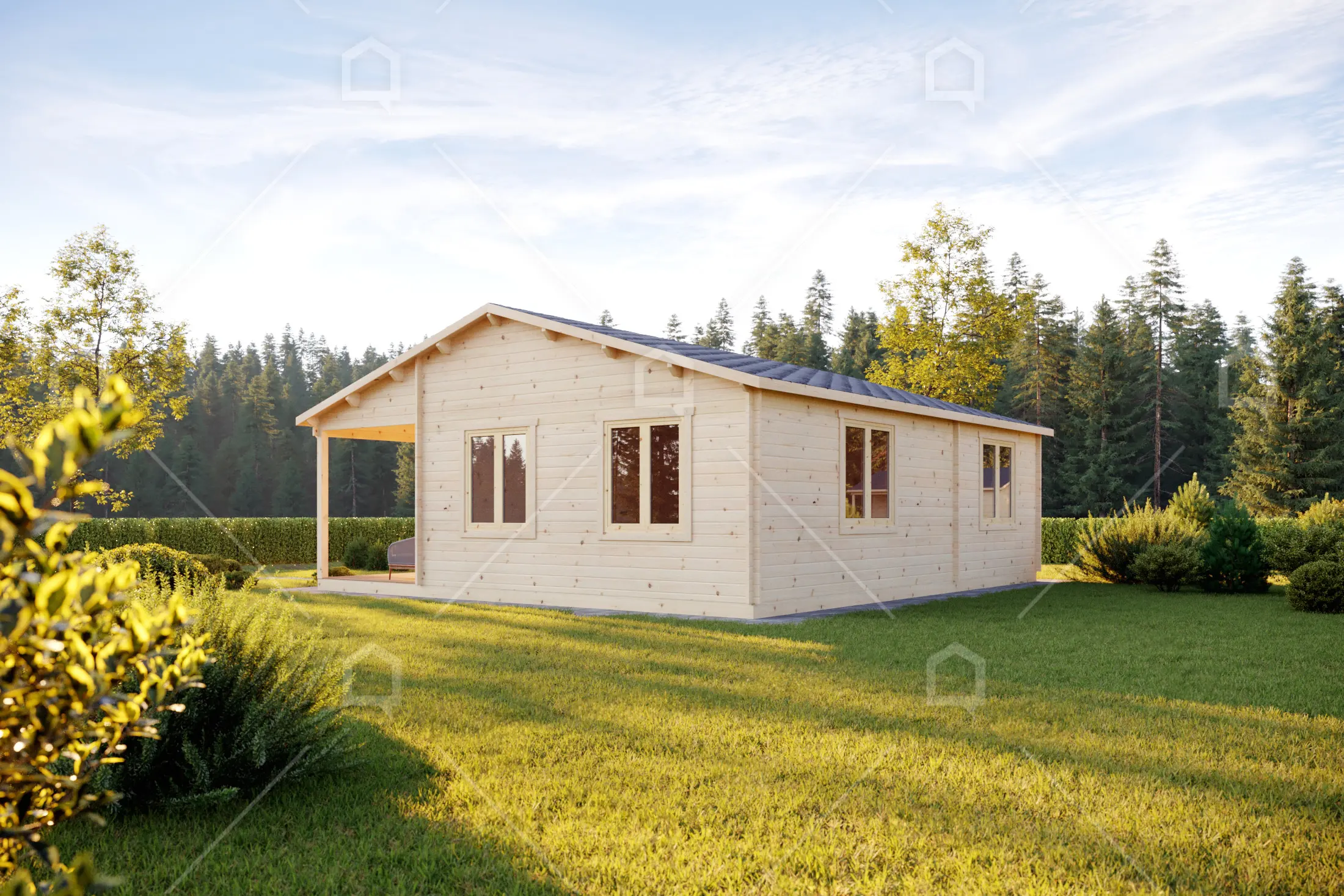 Casa prefabricada de madera Genil de 2 dormitorios de Maestro Casas · imagen 3