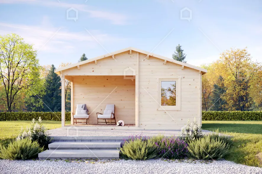 Casa prefabricada Mini casa de madera Rond XL de Maestro Casas