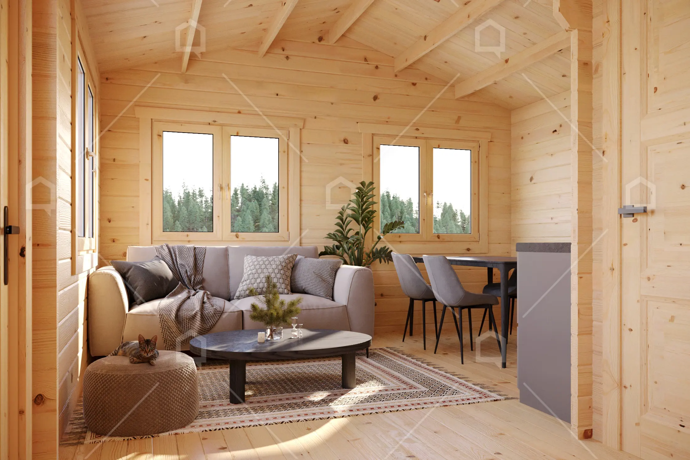 Casa prefabricada Cabaña de madera Onega de Maestro Casas · imagen 5