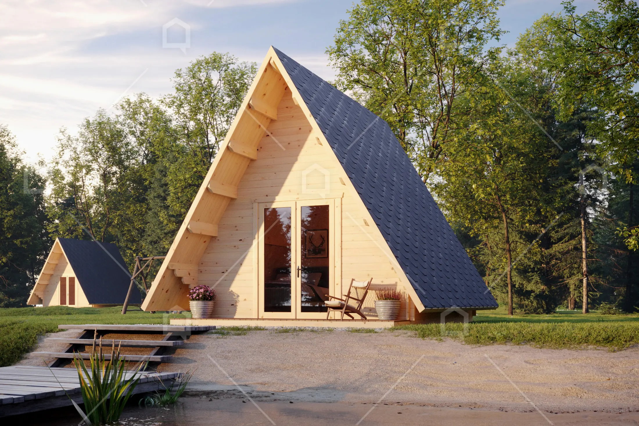 Casa prefabricada Cabaña en A de madera Mini Giza de Maestro Casas · imagen 3
