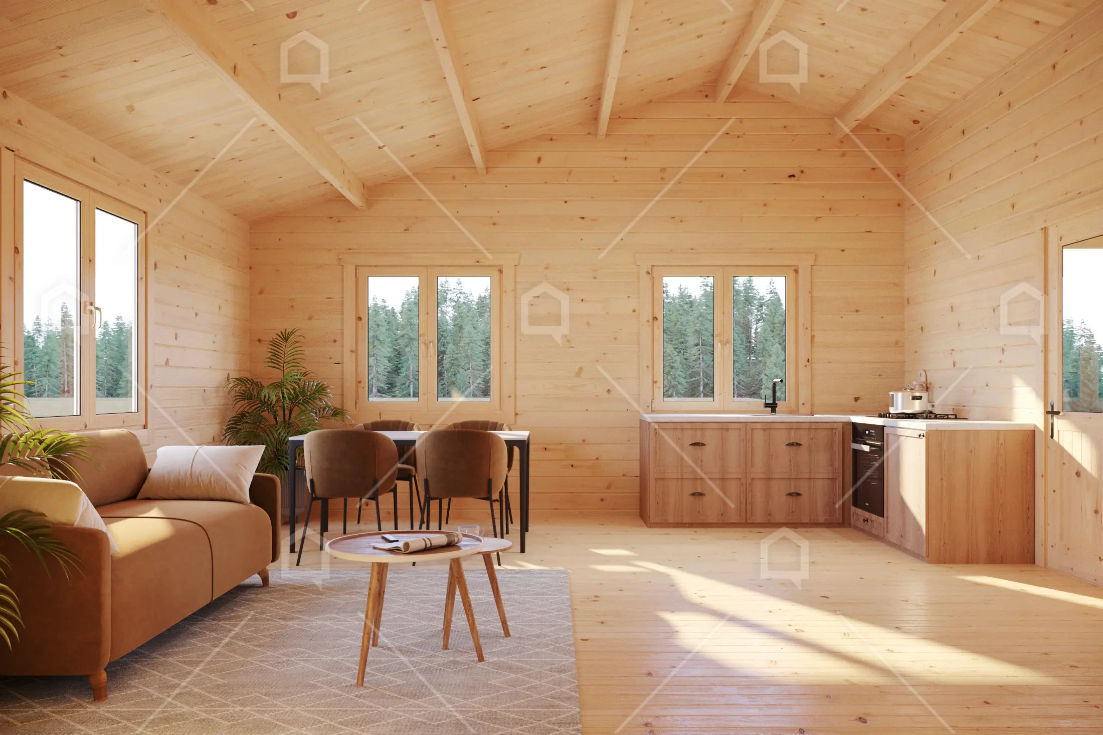 Casa prefabricada de madera Genil de 2 dormitorios de Maestro Casas · imagen 6
