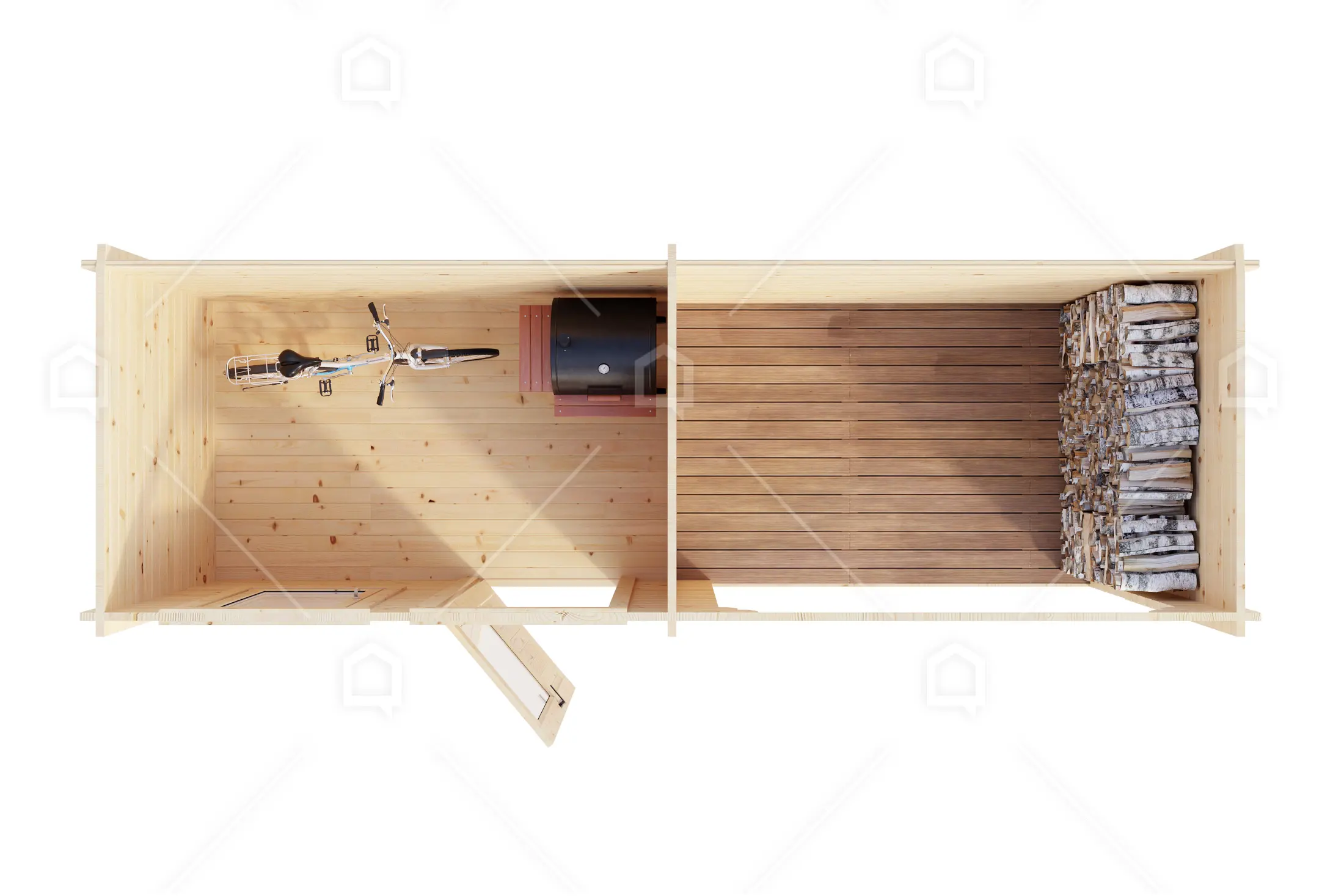 Casa prefabricada Caseta de jardín alargada de madera Bitan de Maestro Casas · imagen 5