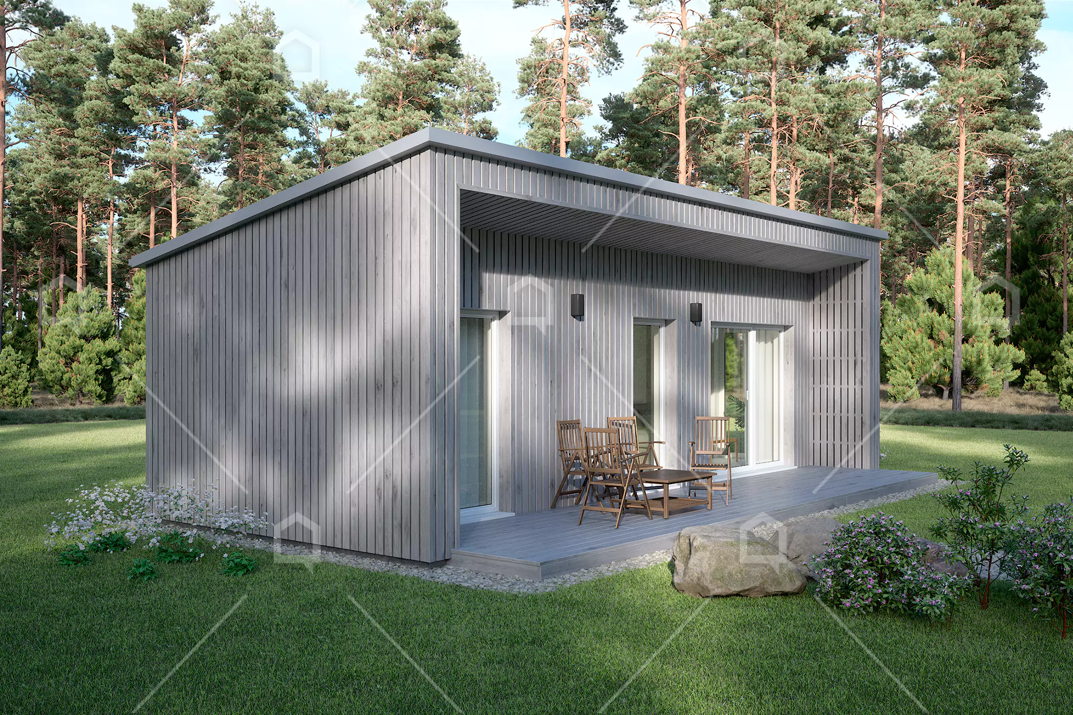 Casa modular de madera Bongo de 1 dormitorio de Maestro Casas · imagen 4