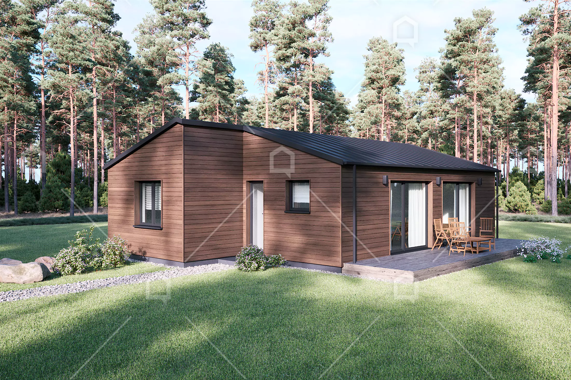 Casa prefabricada de madera Dakota de 78 m² de Maestro Casas · imagen 3