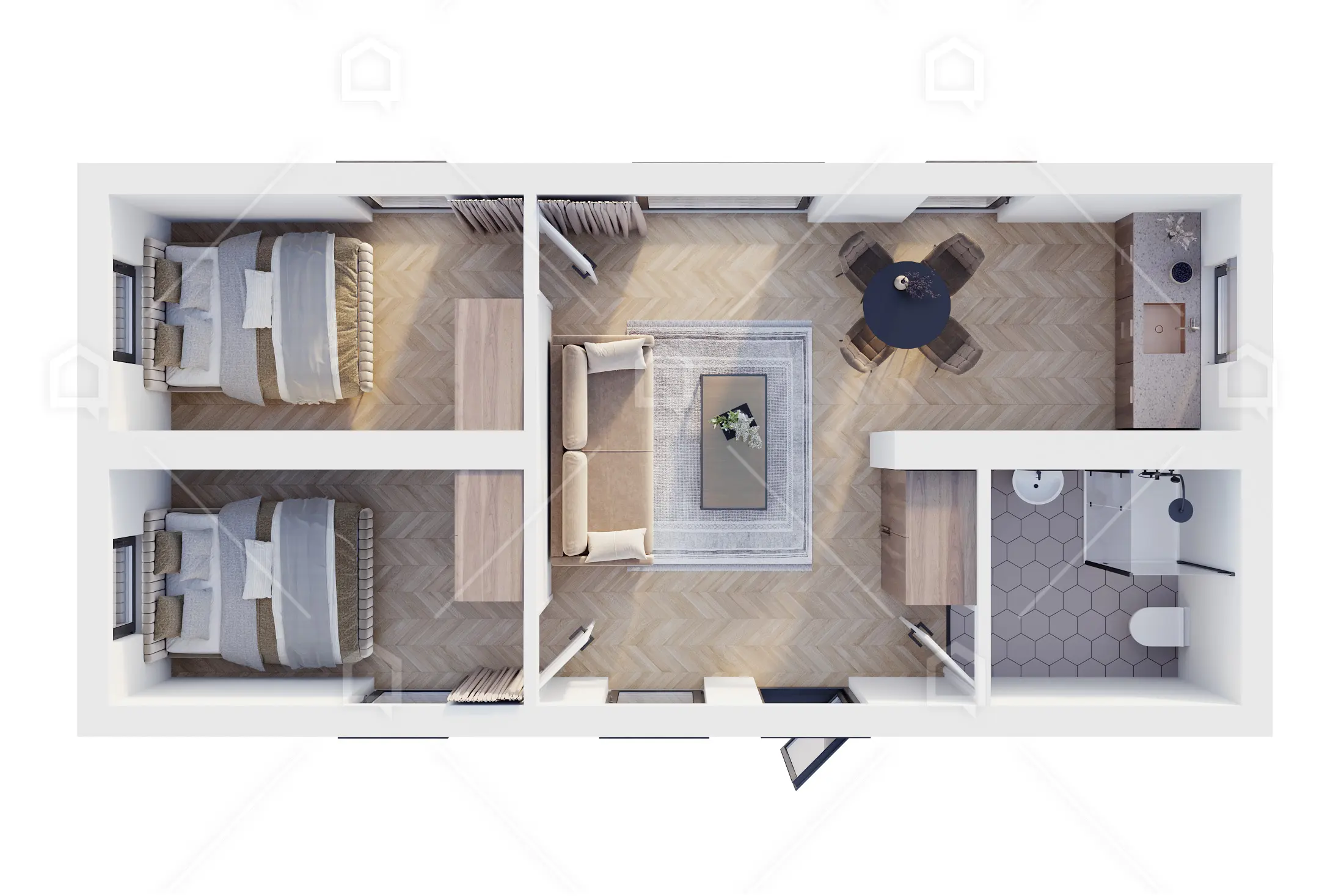 Casa modular Atlas de cubierta plana de Maestro Casas · imagen 6