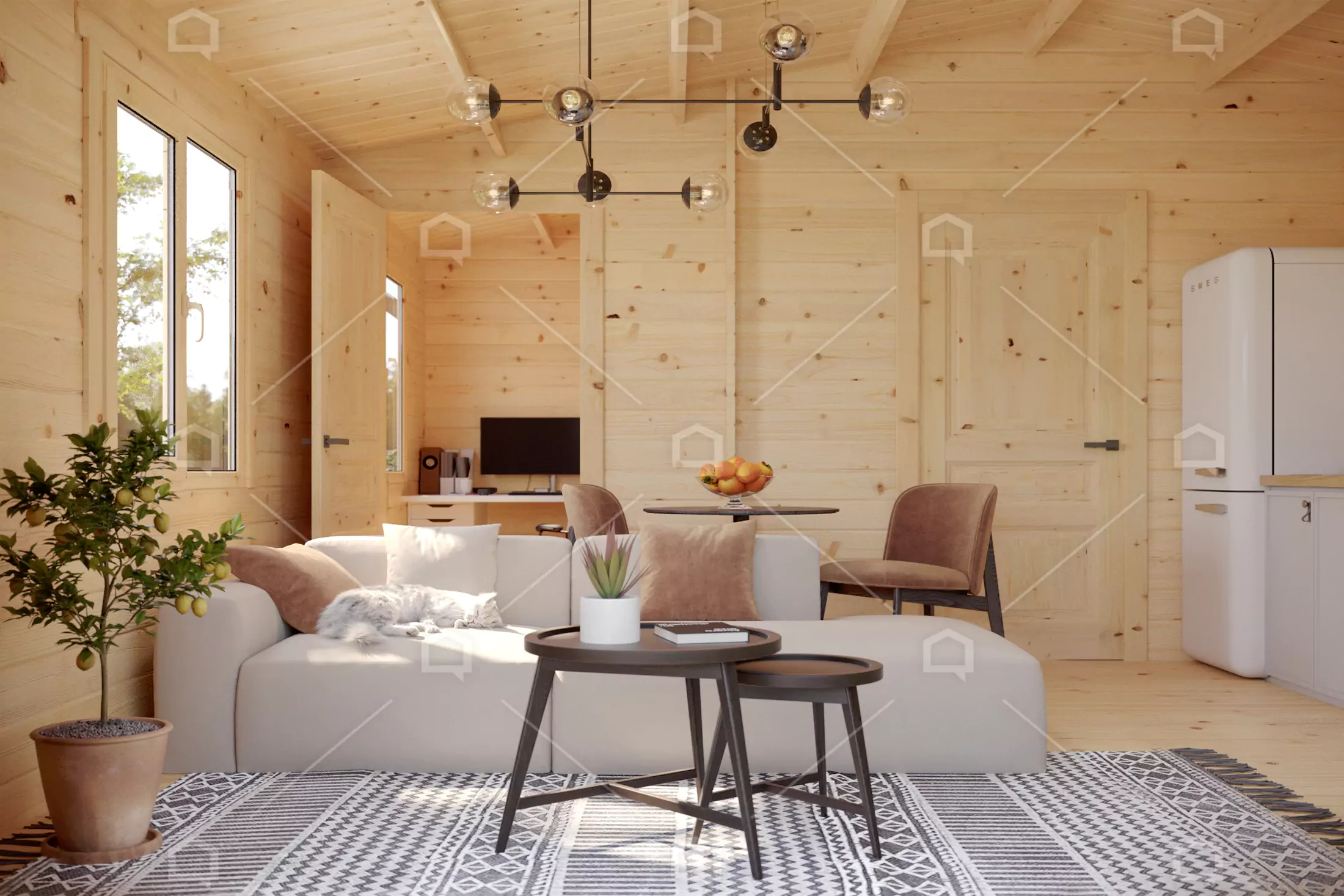 Casa prefabricada Cabaña prefabricada de madera Gila de Maestro Casas · imagen 5