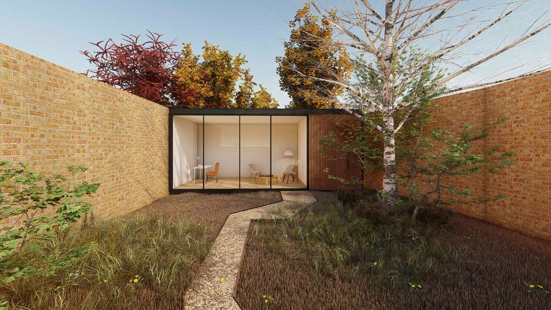 Casa prefabricada Ampliación de una casa de verano en Francia de Tini Living
