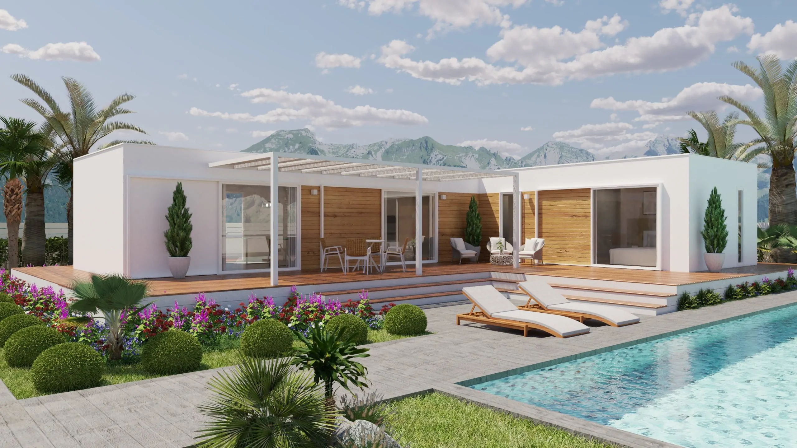 Casa prefabricada Casa móvil Olimpo 95 m² de Alucasa