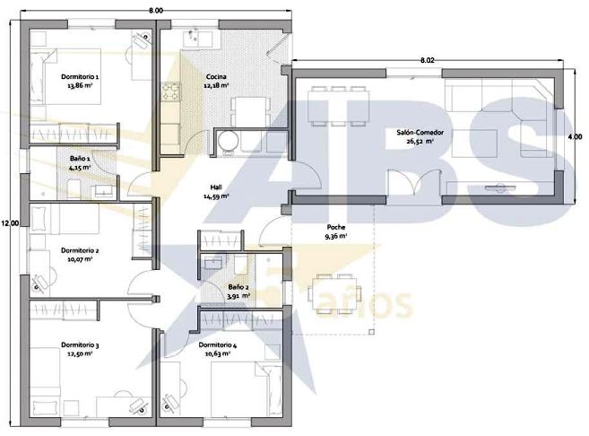Casa prefabricada Casa pasiva Duero de American Building System