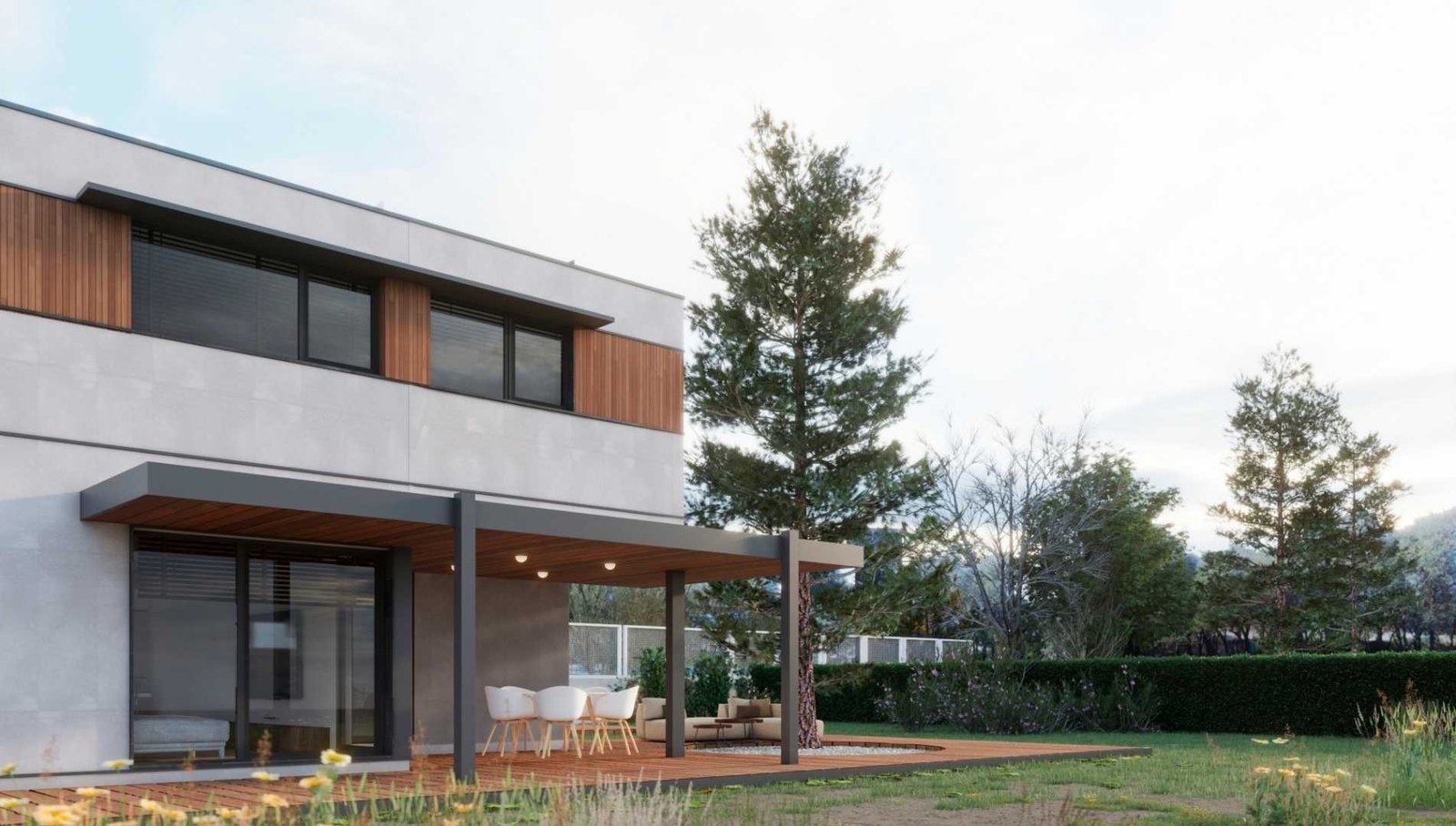 Modulares Fertighaus Atlas 3, zweigeschossig von Atlántida Homes