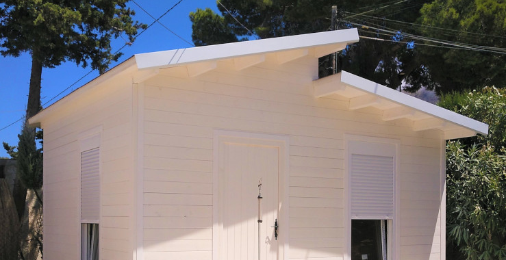 Casa prefabricada Casa de madera 20 m² con tragaluz de Casas Cap Blanc