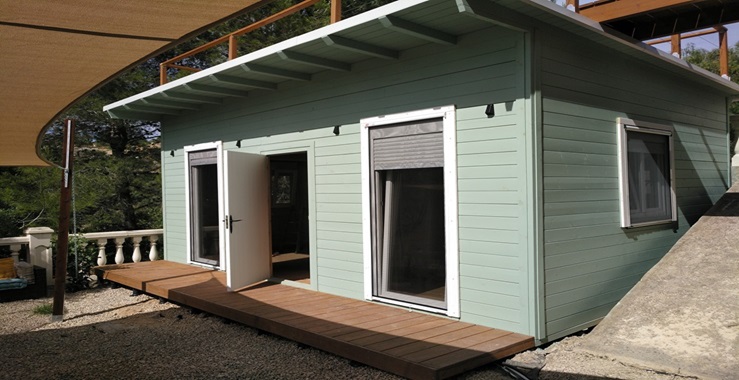 Casa prefabricada Casa de madera con terraza de Casas Cap Blanc