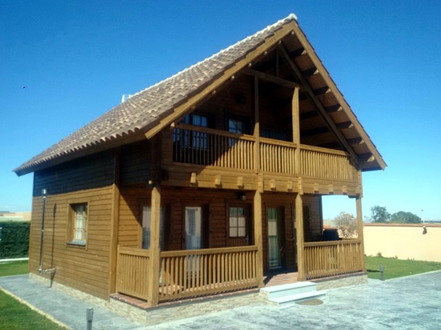 Casa prefabricada Casa de madera Marta 93 m² de Casas de Madera Daype