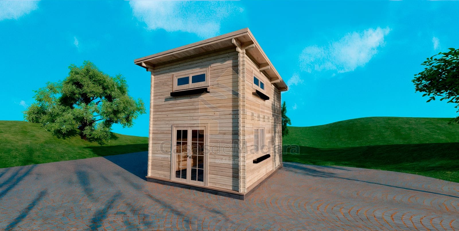 Casa prefabricada Cabaña prefabricada de madera Archidona TP de Casas de Madera Málaga
