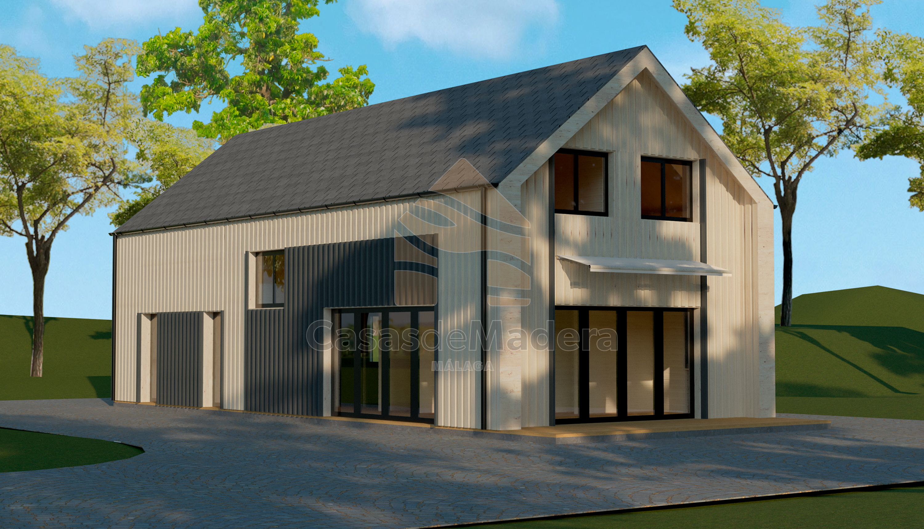 Casa prefabricada Casa Atalaya 170 m² de Casas de Madera Málaga