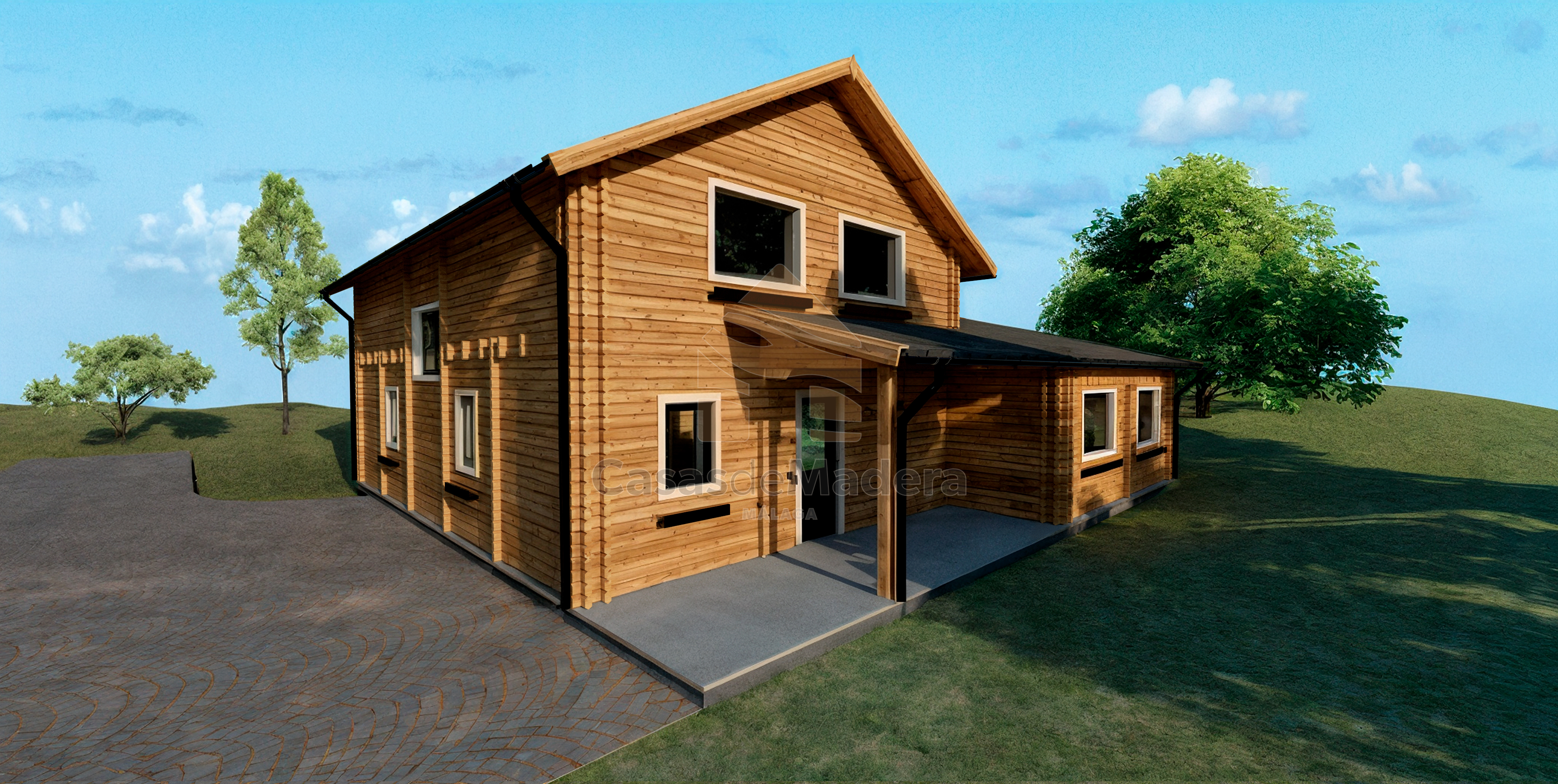 Casa prefabricada Casa Ciudad Jardín 180 m² de Casas de Madera Málaga