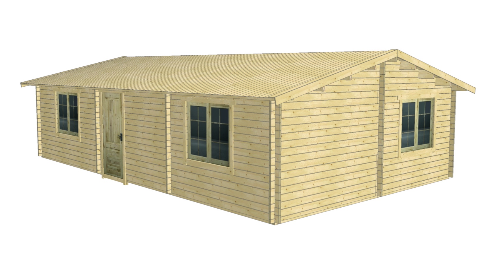 Casa de madera San Roque 65 m²