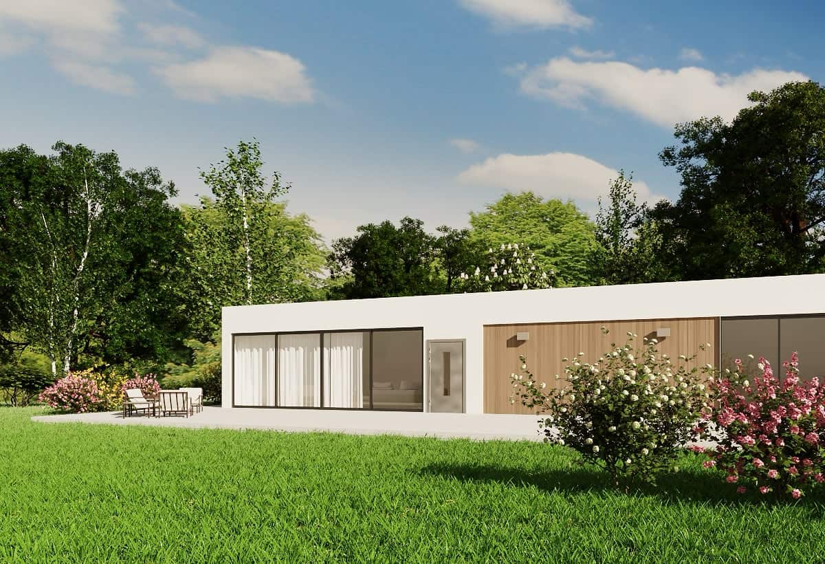 Casa prefabricada Serie 150 (una altura) de Casas Flexibles