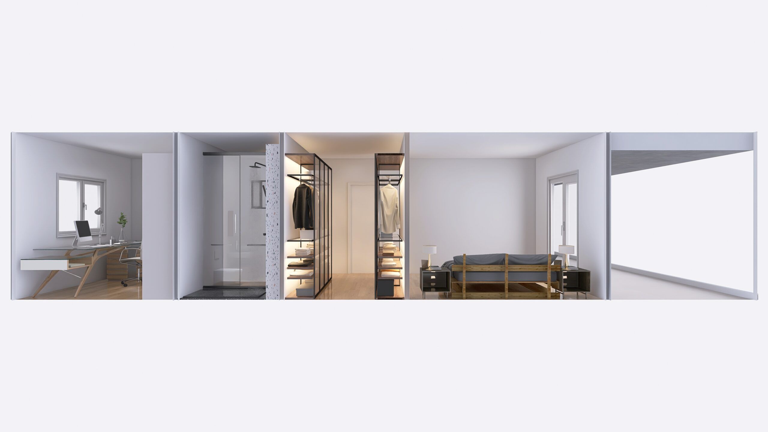 Casa prefabricada Vivienda Cúbica 12 x 10 de Casas Prefabricadas de Hormigón RM