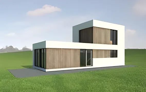 Casa prefabricada de acero Serie 90D, 2 o 3 dormitorios de Cases Caliu