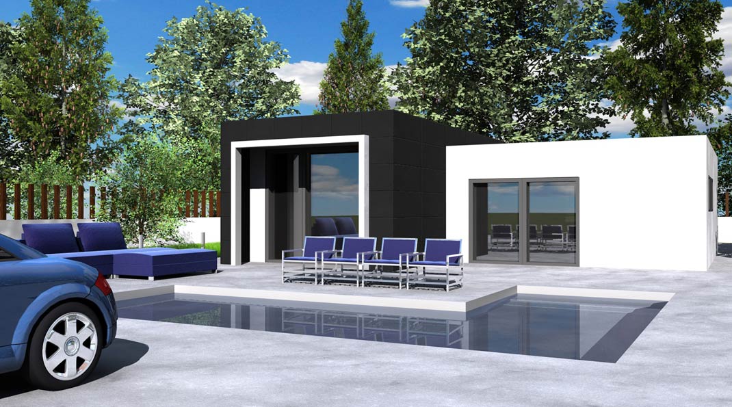 Casa prefabricada Casa de hormigón Cobo 125 a 145 m² de Construcciones ALC