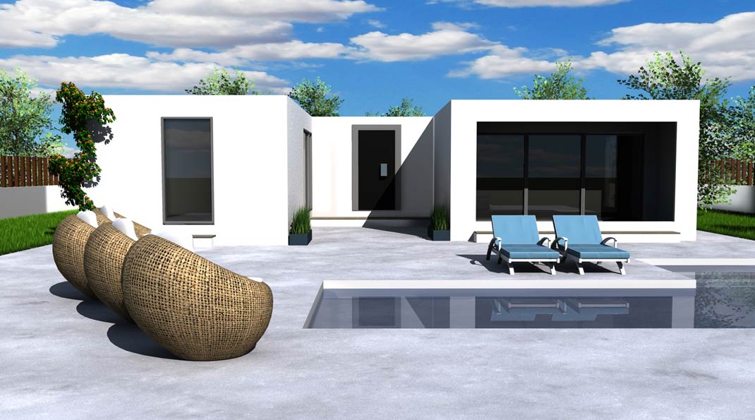 Casa prefabricada Casa prefabricada de hormigón H de Construcciones ALC