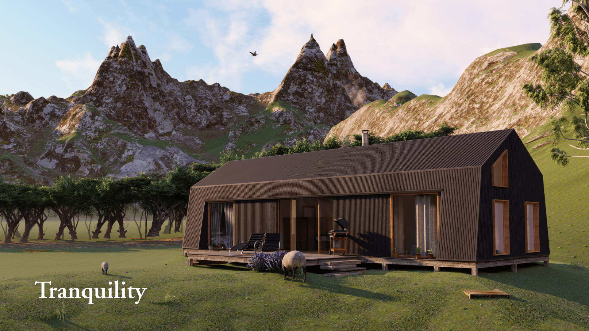 Casa prefabricada Casa eficiente de madera Tranquility, 86 m² de ecokit