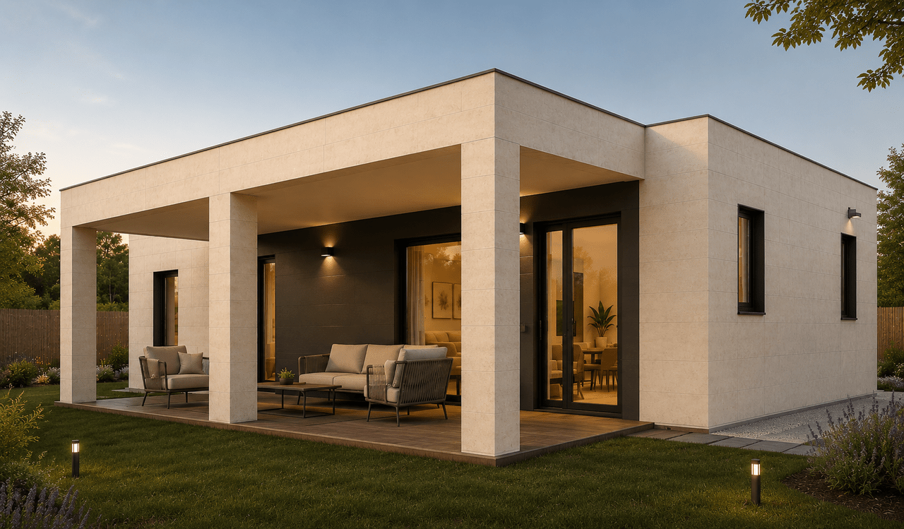 Casa prefabricada modular H3.5M Recta de una planta de Home3