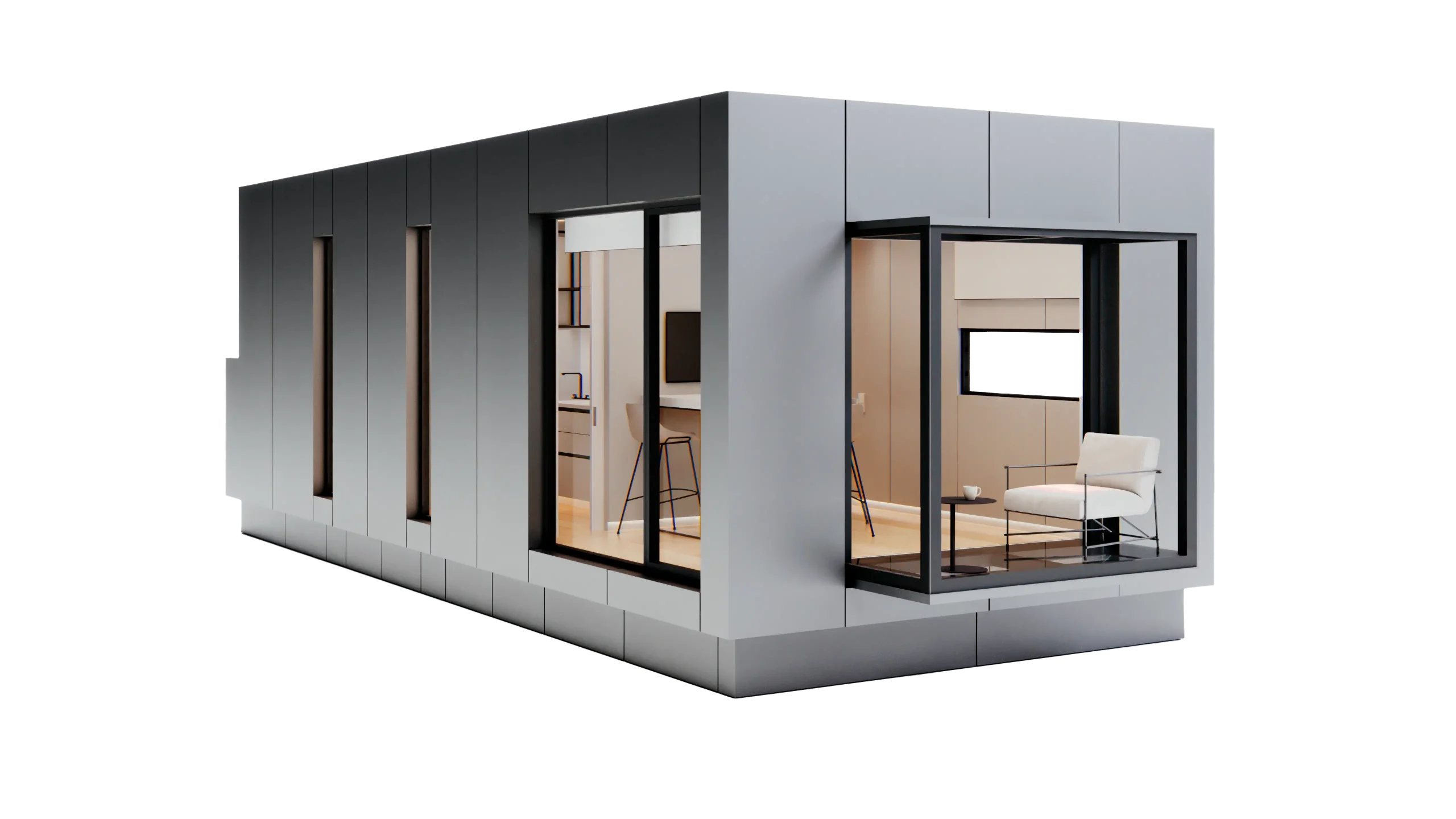Casa prefabricada Casa prefabricada de acero KEU Evoque 44 m² de KEU