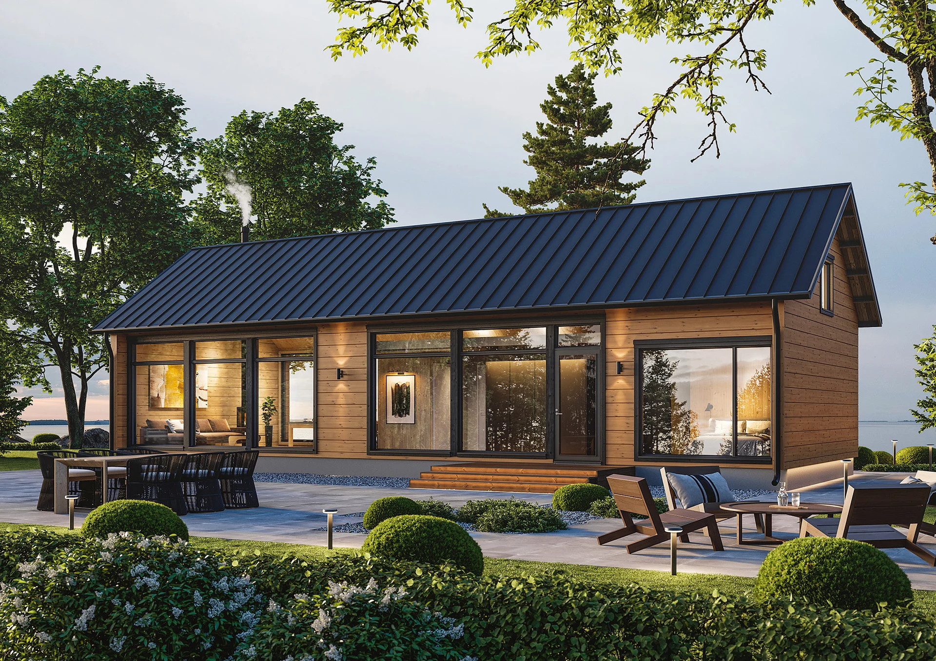 Casa prefabricada Glass House Classic 100 de Kontio